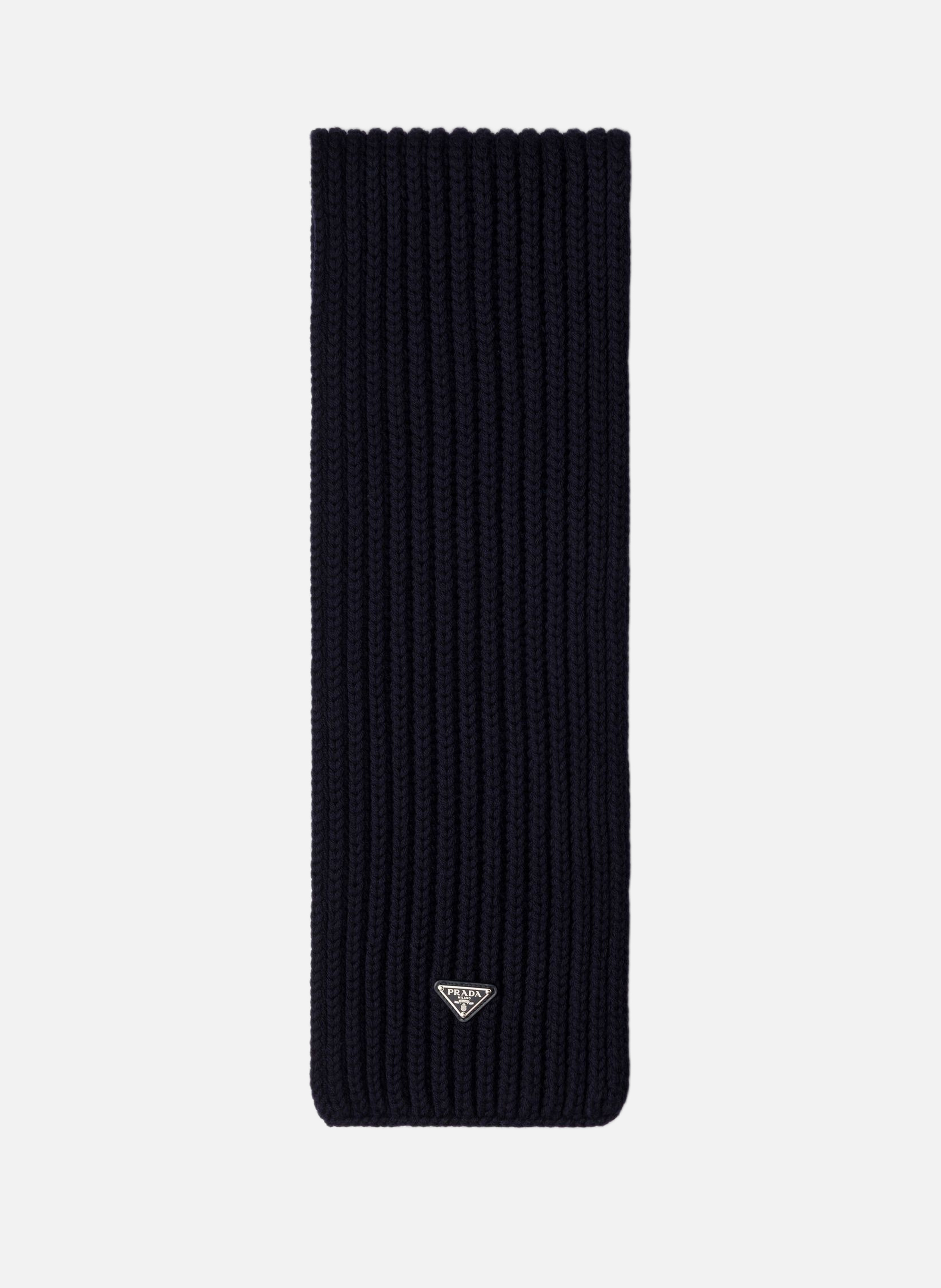 Écharpe en laine PRADA Bleu