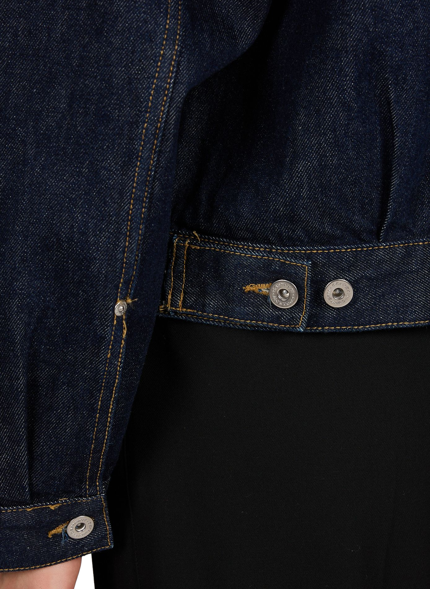 Straight raw denim jacket CARHARTT WIP Blue