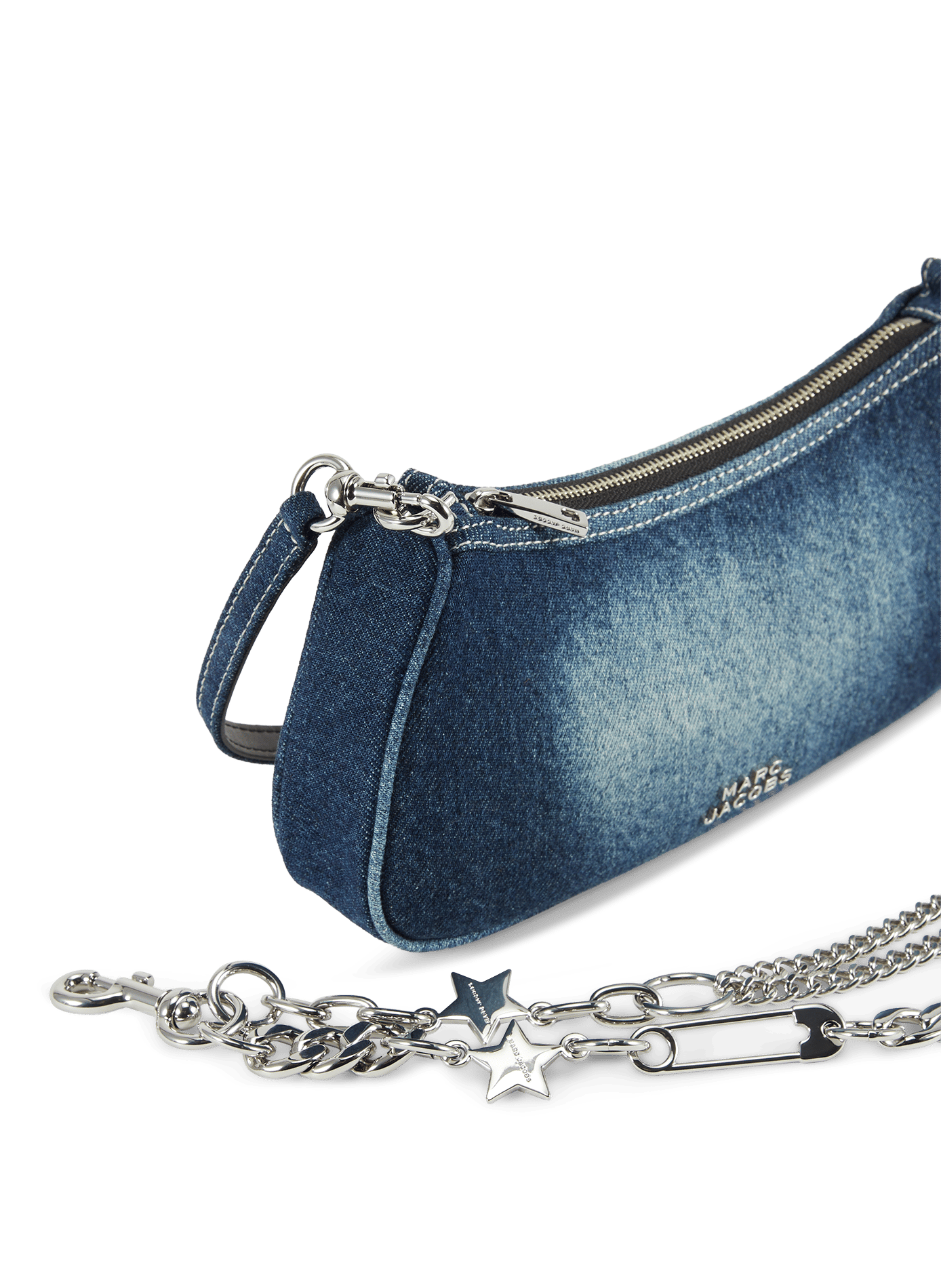 Sac à main dénim porté épaule MARC JACOBS Blu