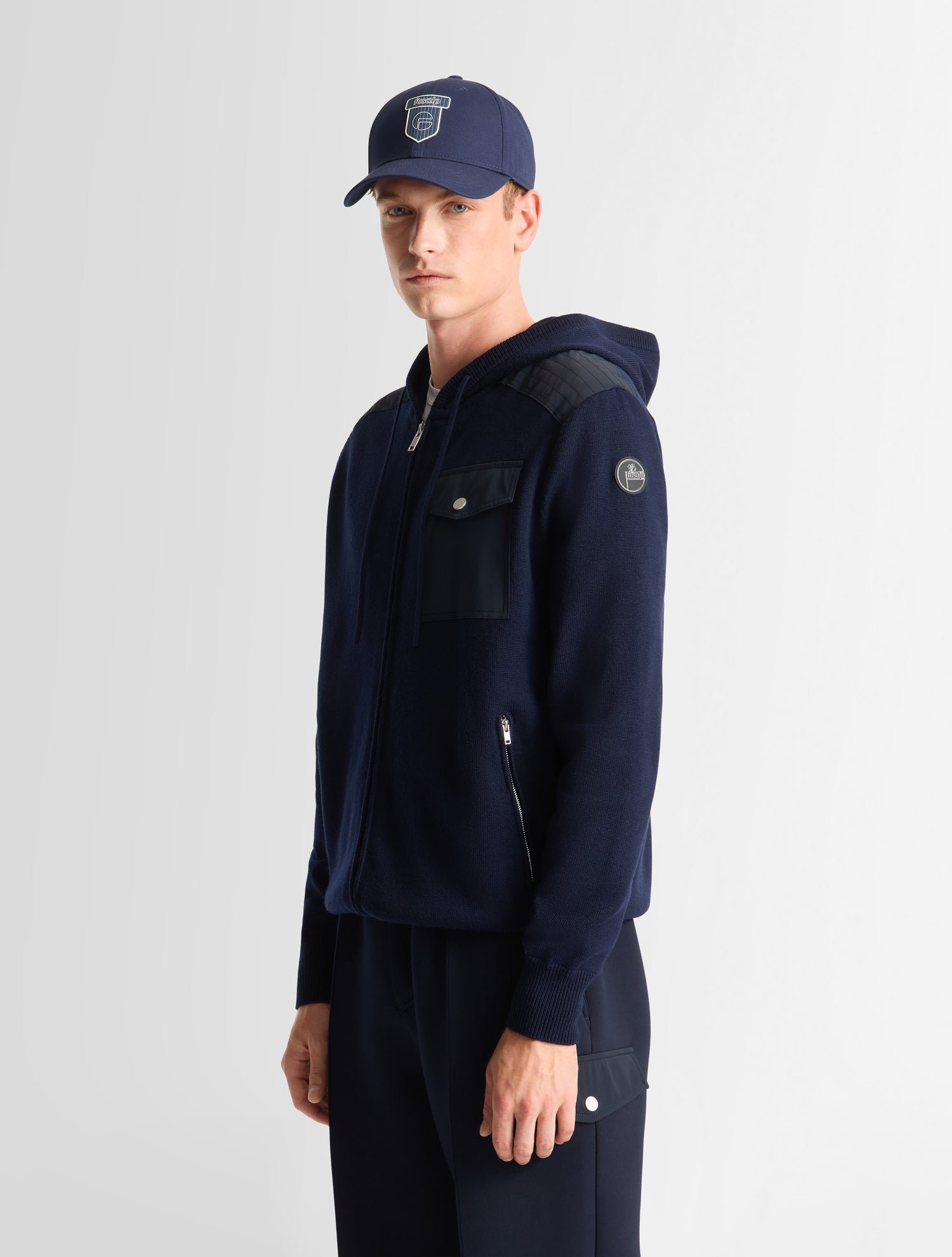 Gilet mayance col capuche coupe ajustée FUSALP Bleu