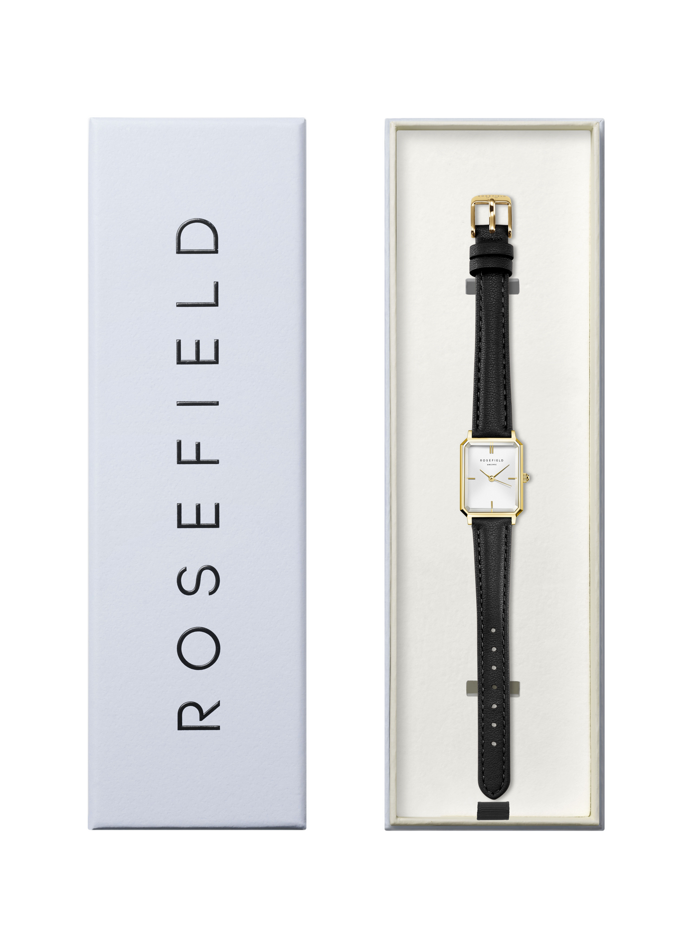 Montre analogique Octagon Xs en cuir ROSEFIELD Blanc