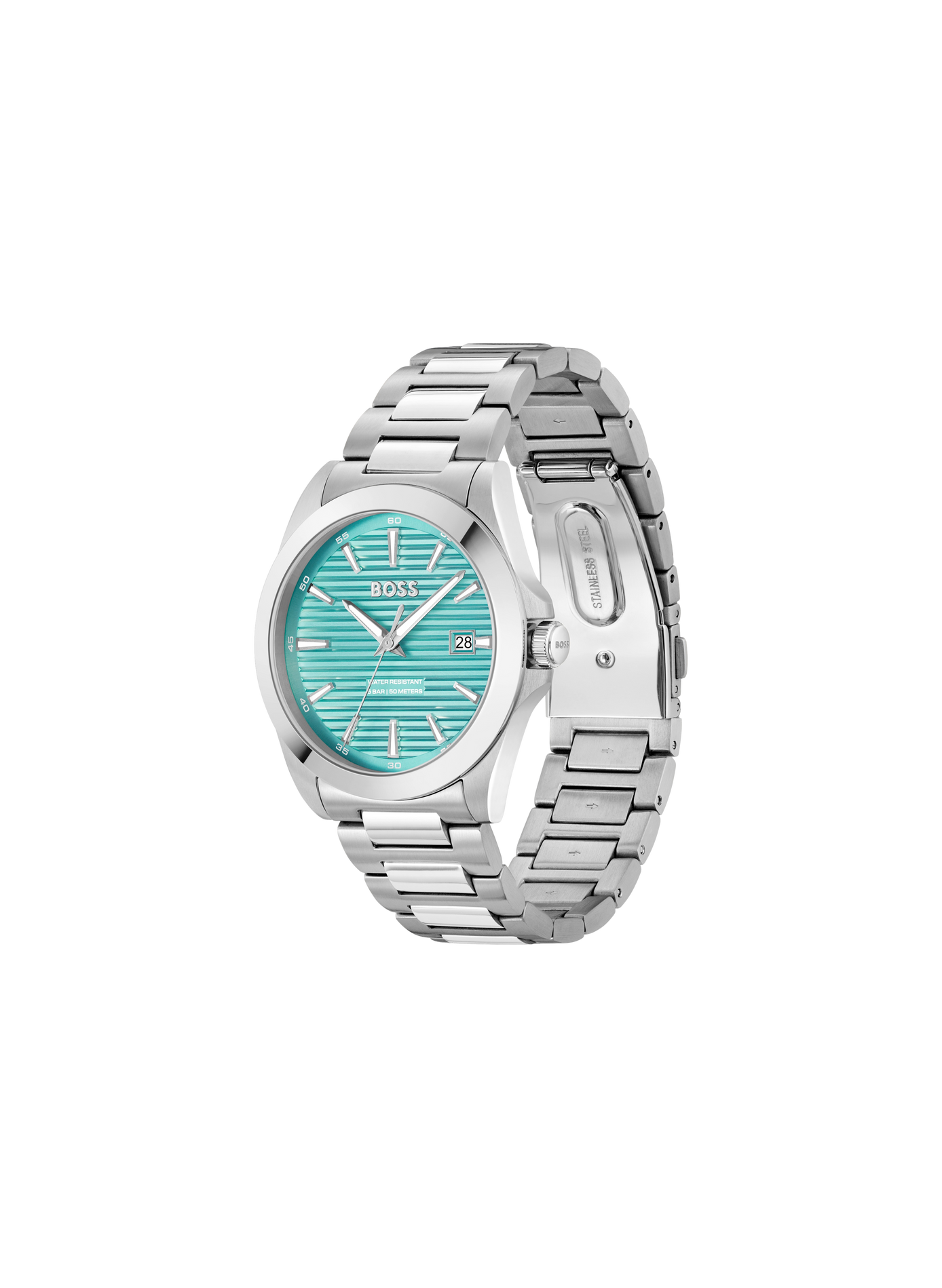 Montre quartz Strike en acier inoxydable BOSS MONTRES Bleu
