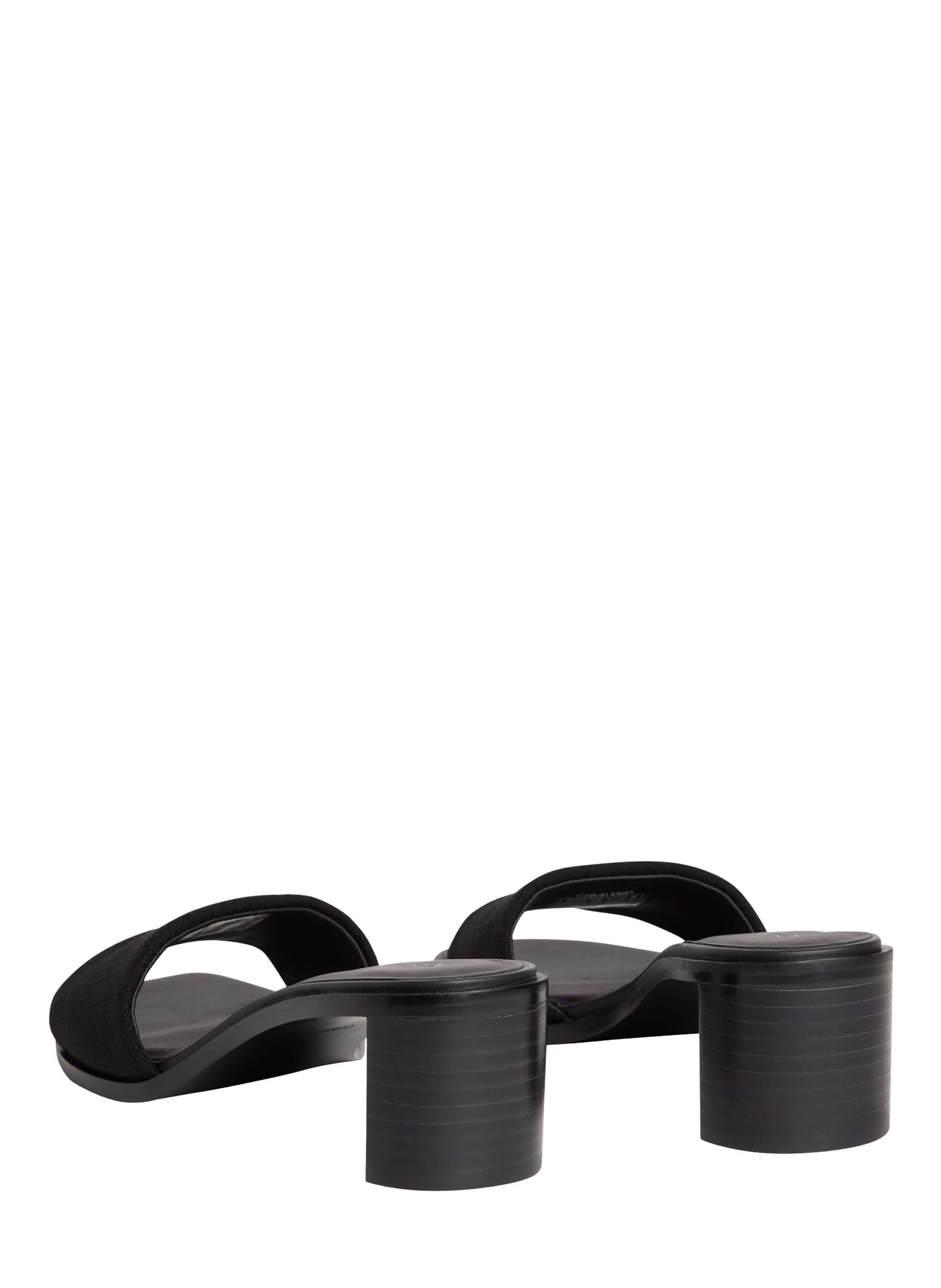 Sandales à talon Marghe en jacquard CALVIN KLEIN Noir