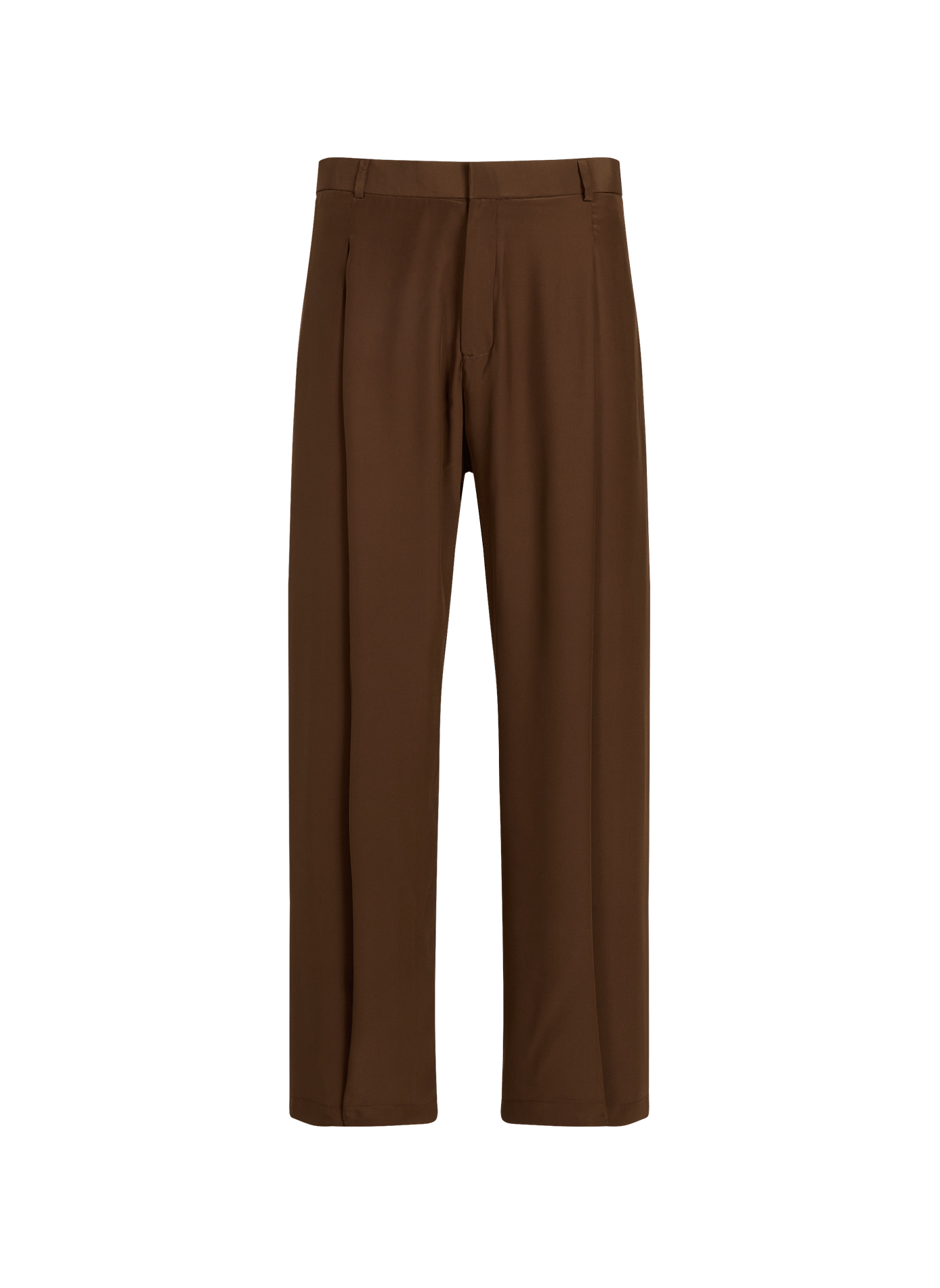 Plain wide-leg Trousers CAMPILLO Brown