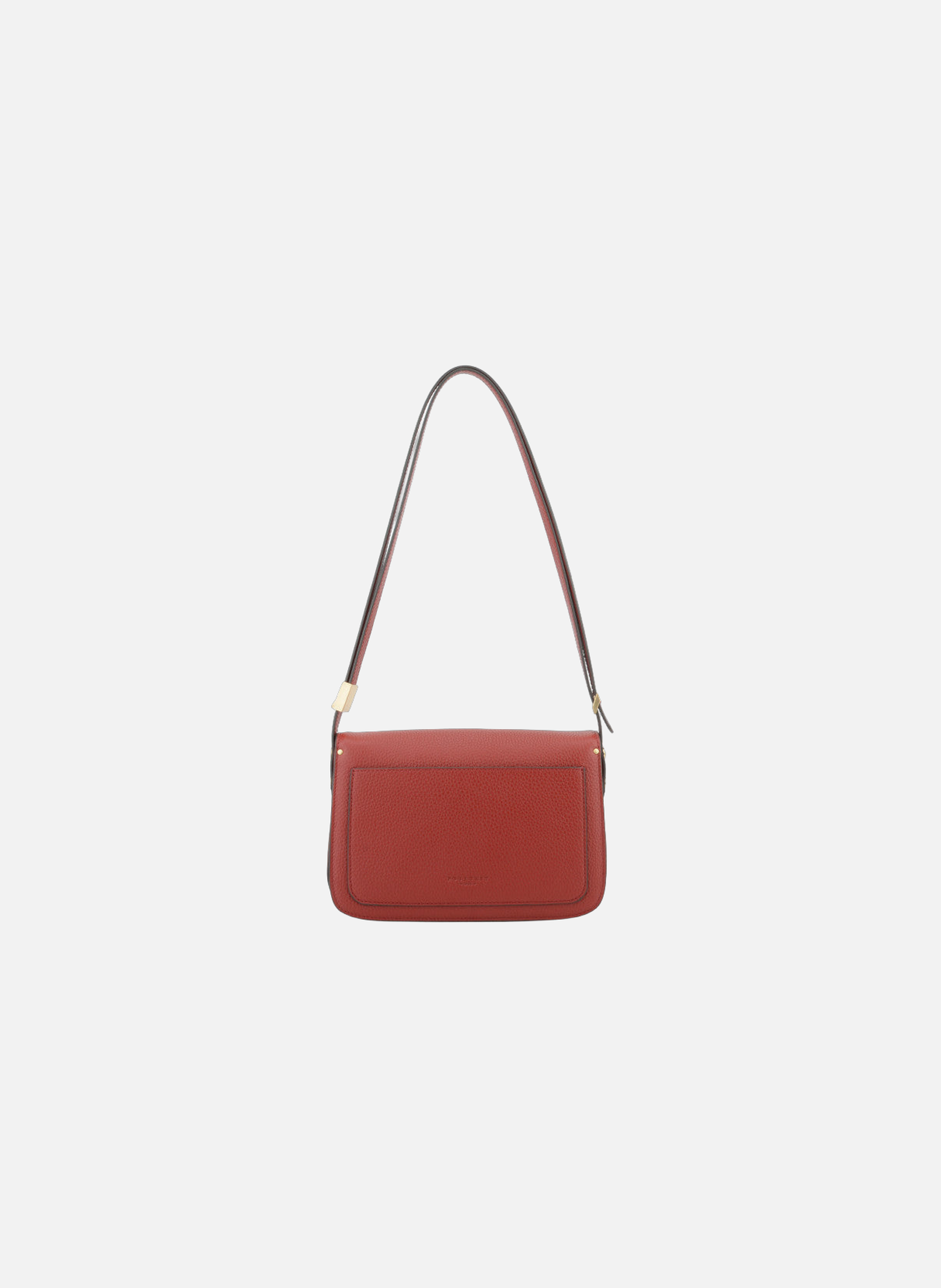 Auteuil | sac porté travers gm en cuir de vachette POURCHET Rouge