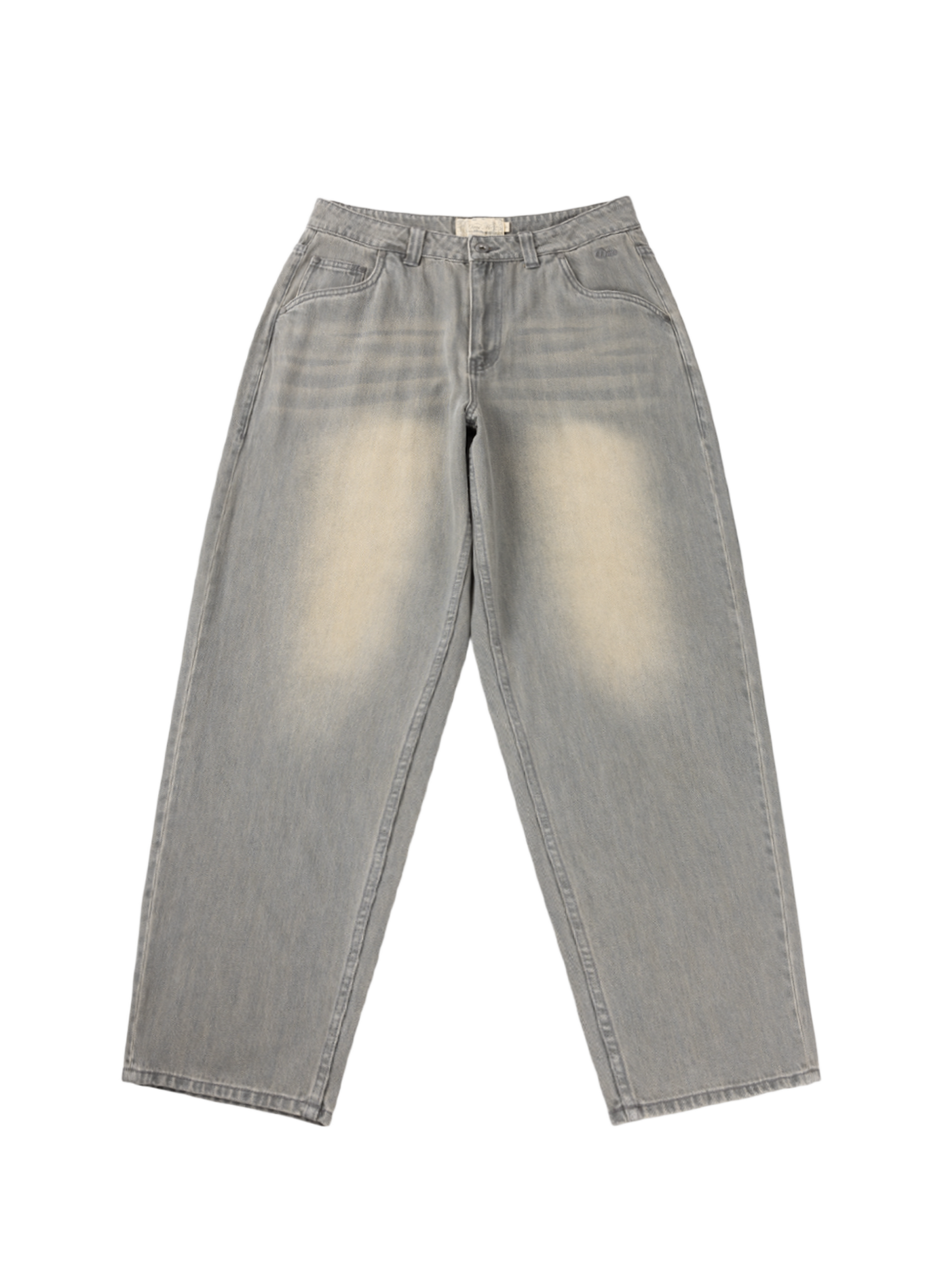 Wide-leg cotton jeans DIME Grey