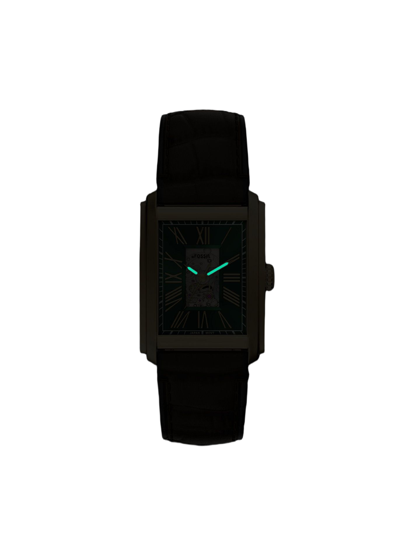 Montre analogique Automatic en cuir  FOSSIL Vert