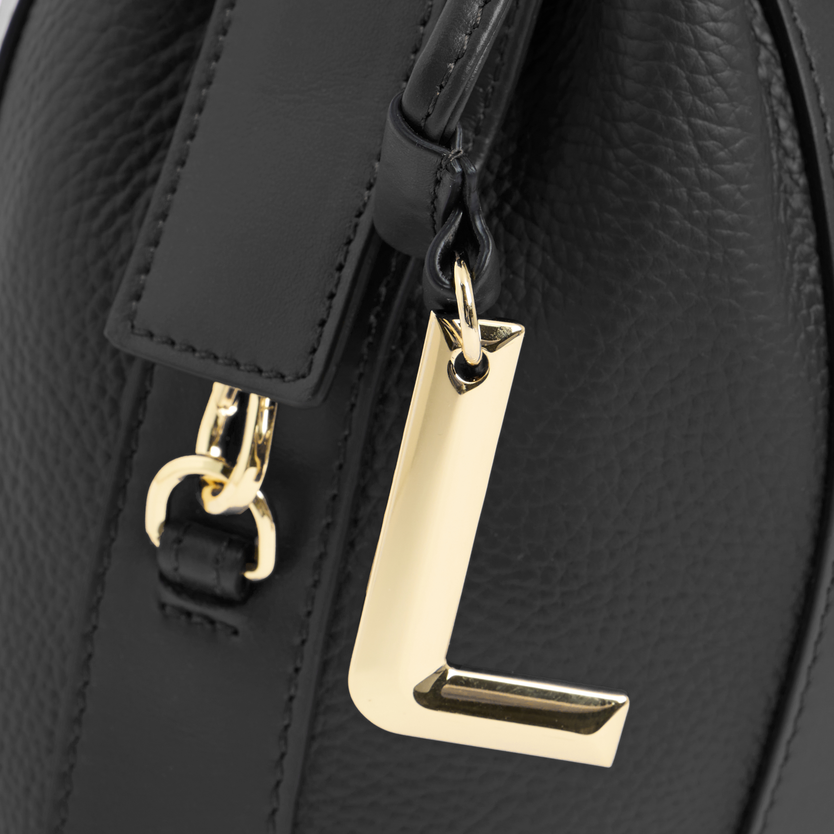 Sac seau elles de lancel en cuir de vachette graine LANCEL Noir