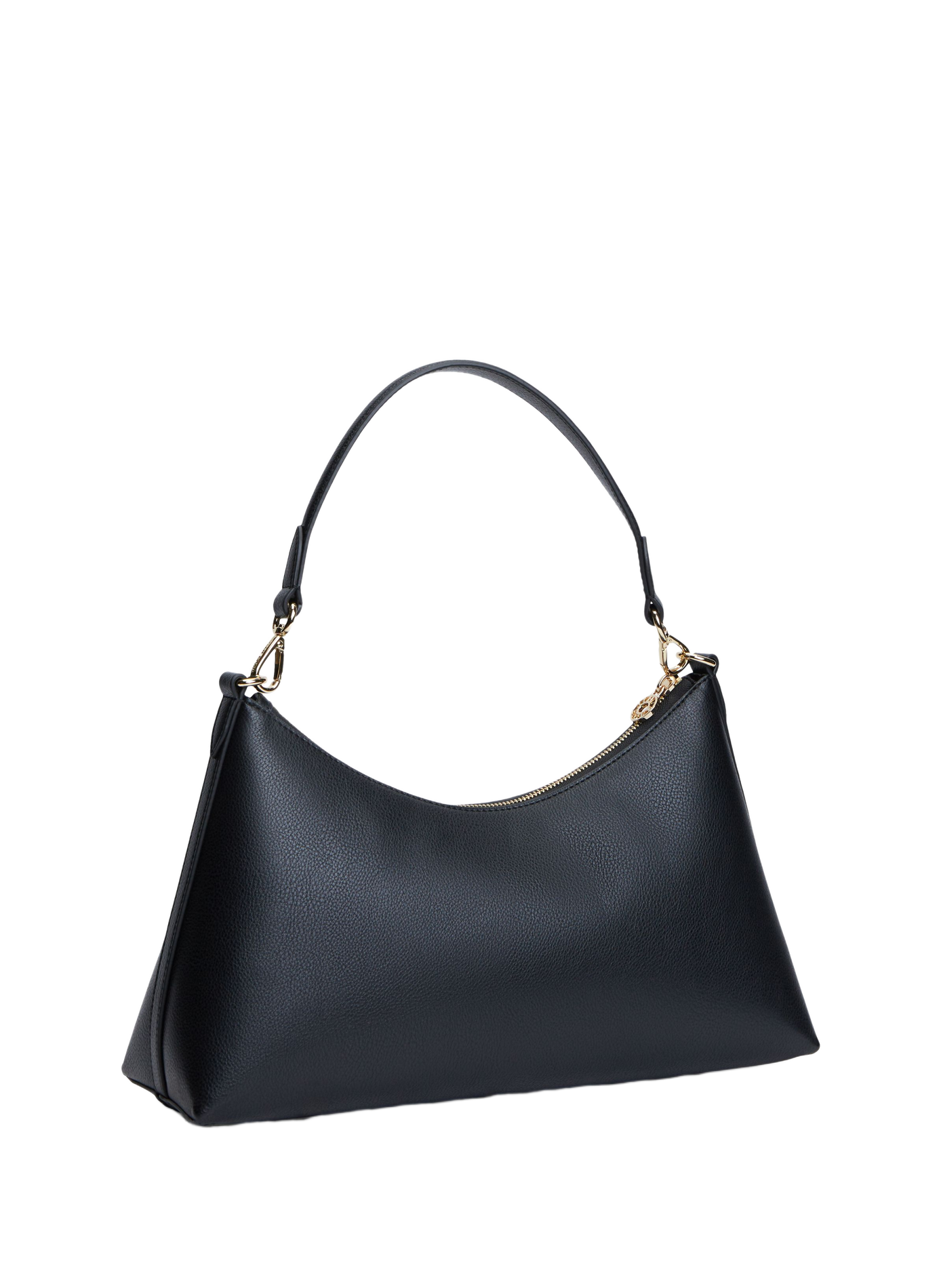 Sac à main à logo métallique doré TOMMY HILFIGER Noir