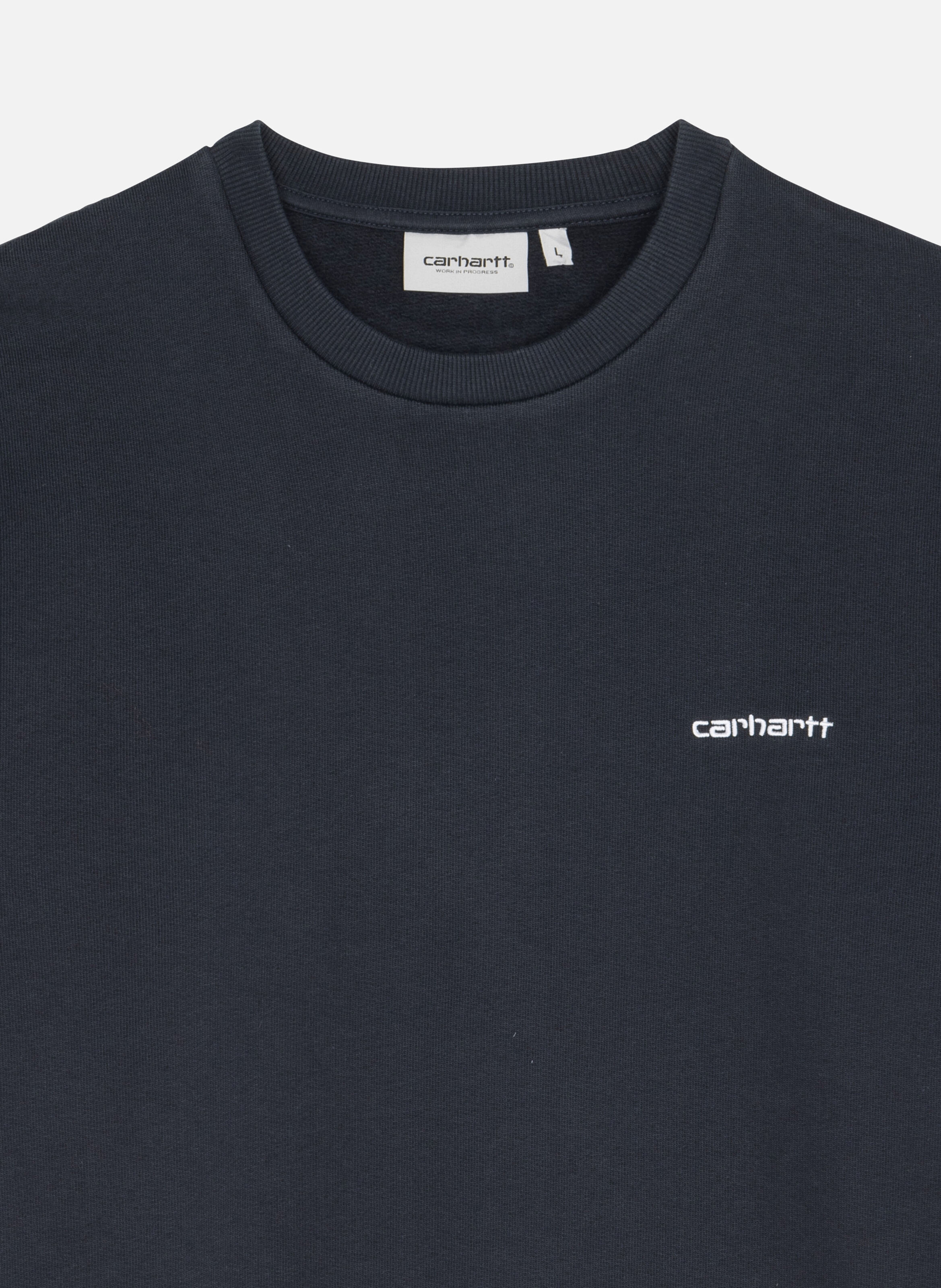 Sweatshirt script embroidery sweat CARHARTT WIP Bleu