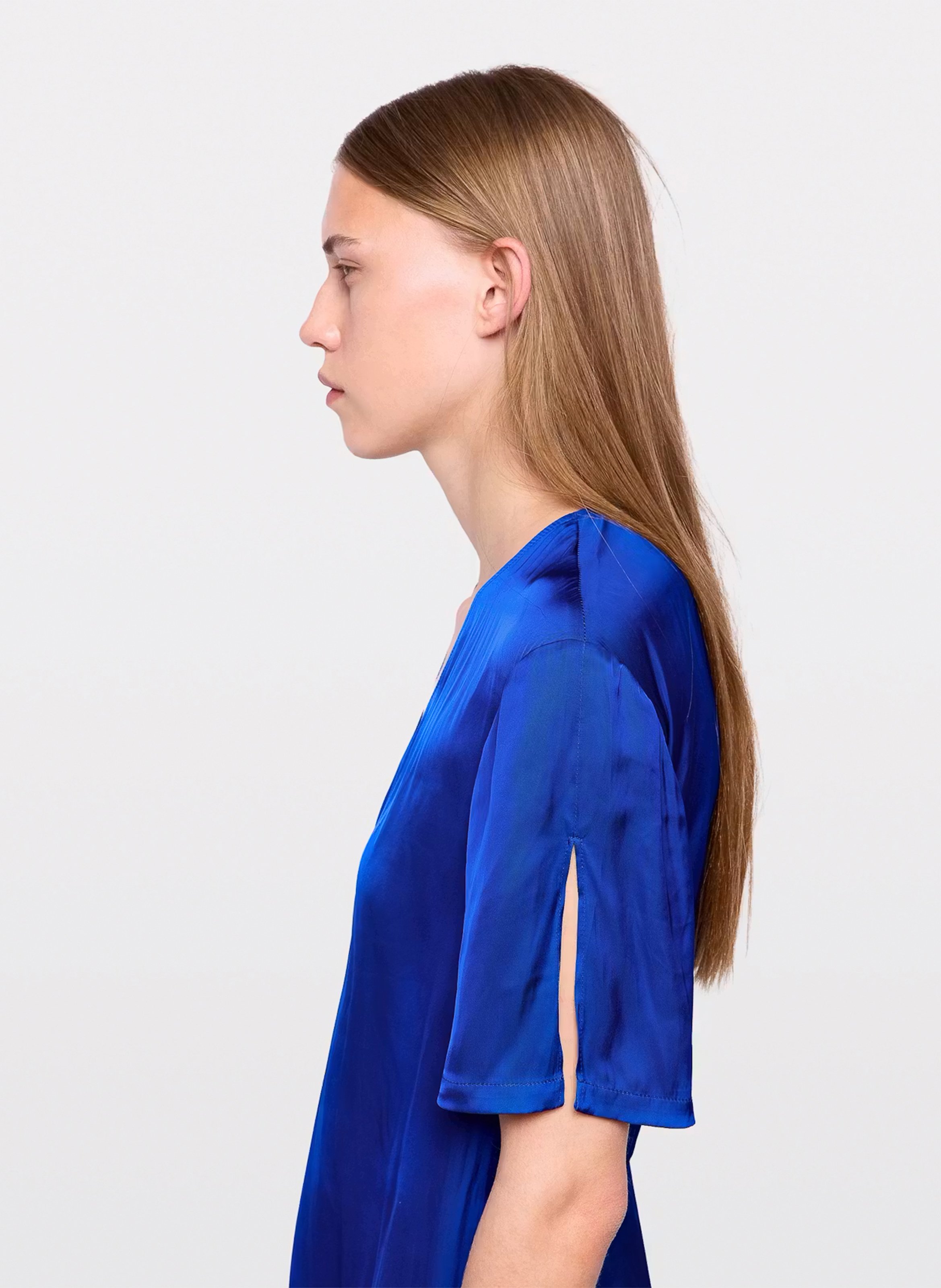 Robe midi portefeuille satinée reforme ZADIG&VOLTAIRE Bleu