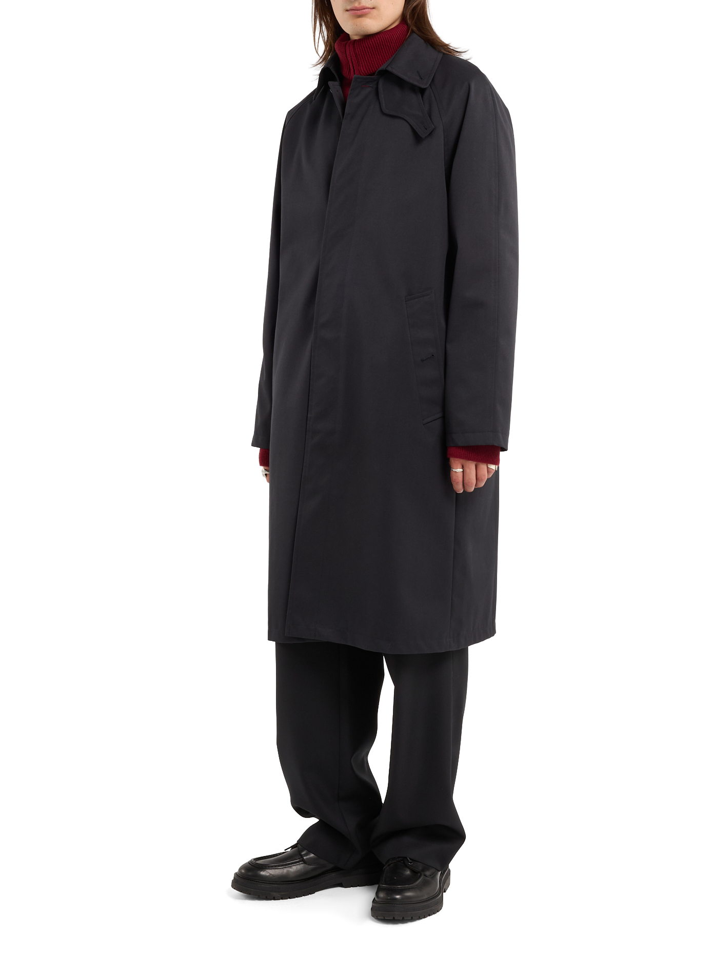 Cotton-blend trench coat SAISON 1865 Blue