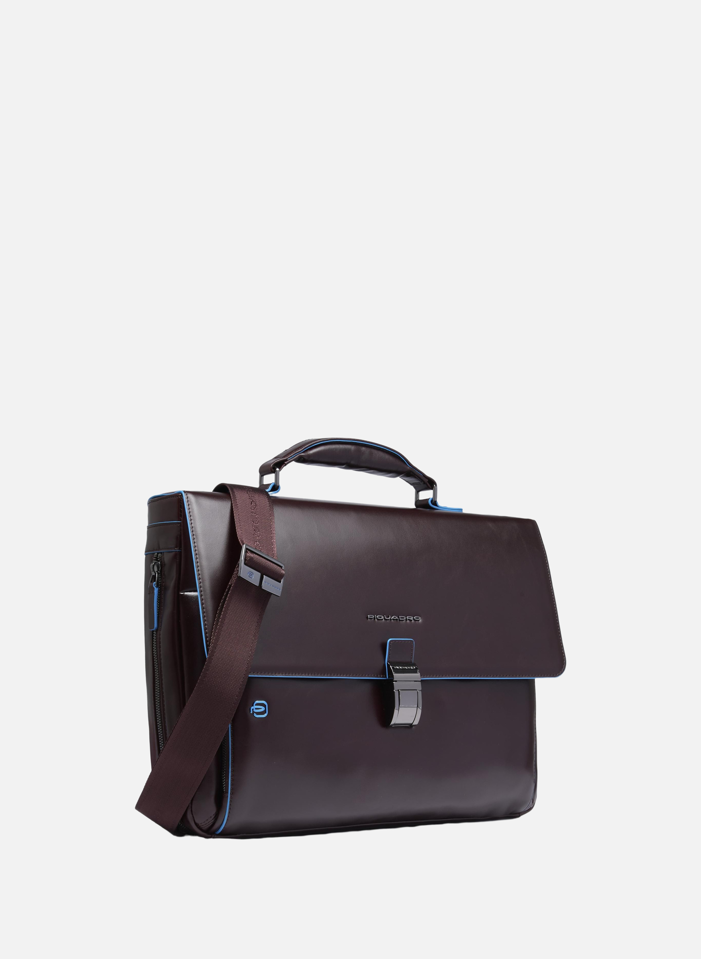 Serviette extensible pour ordinateur 15,6" PIQUADRO Marron