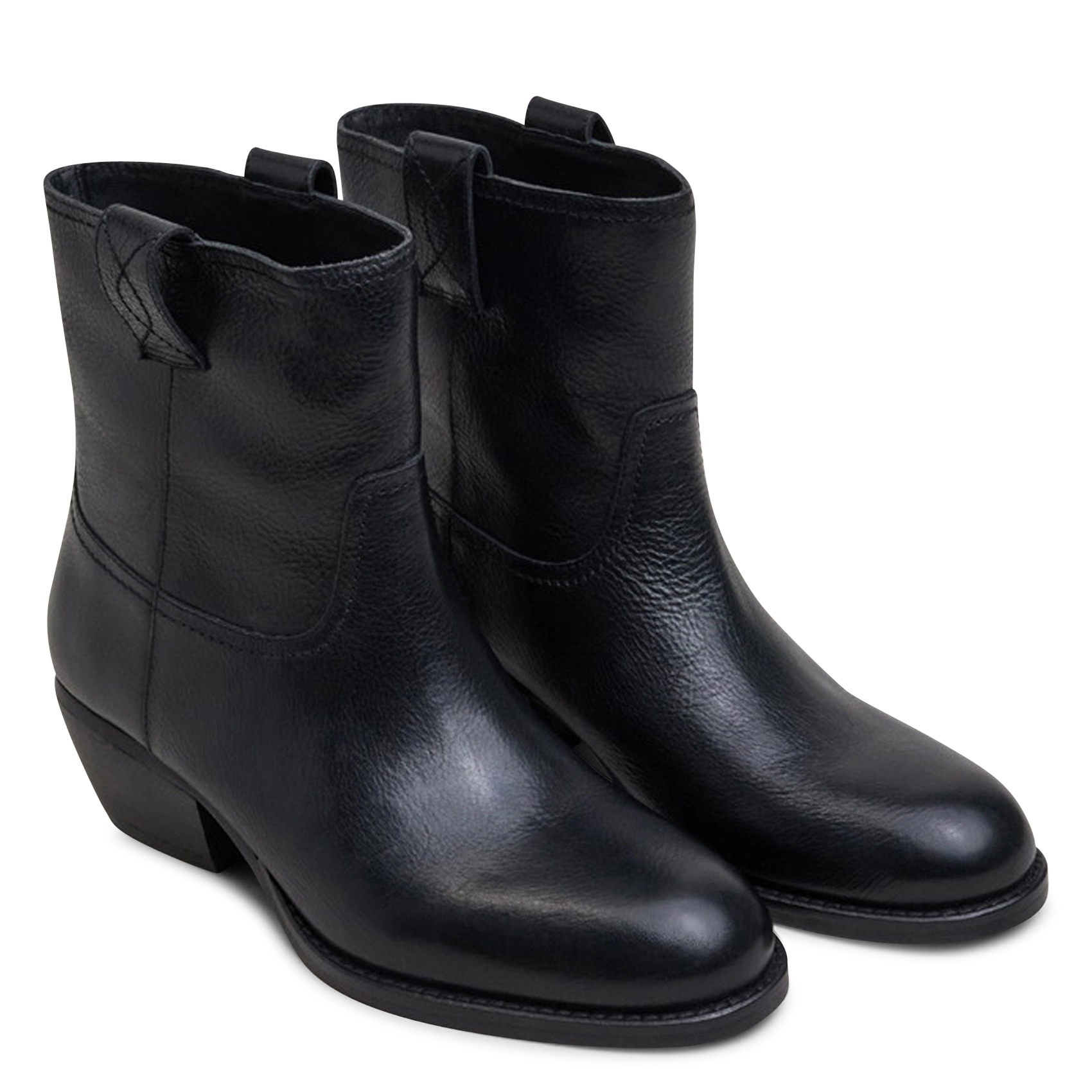 Bottines en cuir terra JONAK Noir