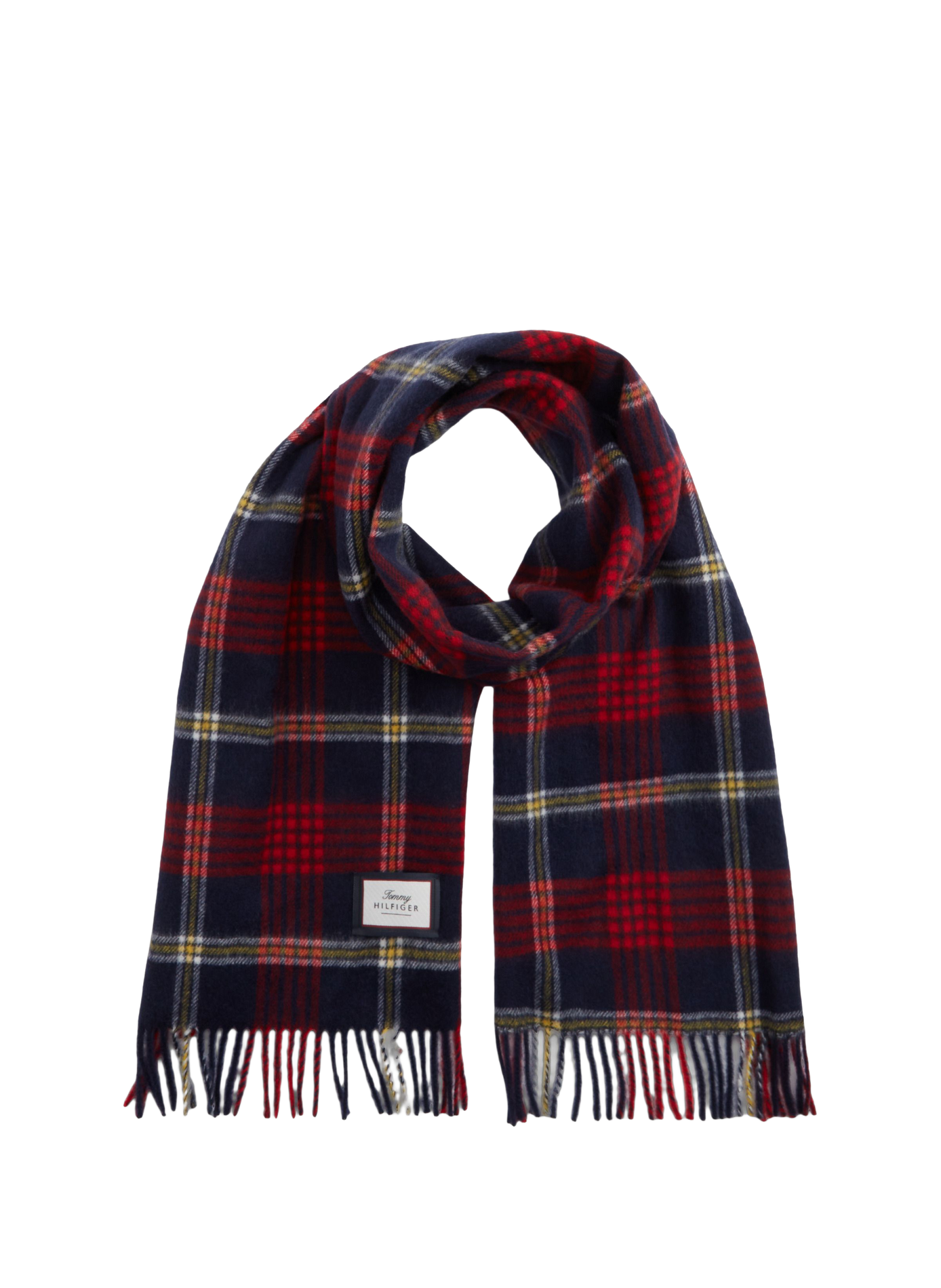 Echarpe à carreaux en laine TOMMY HILFIGER Multicolore