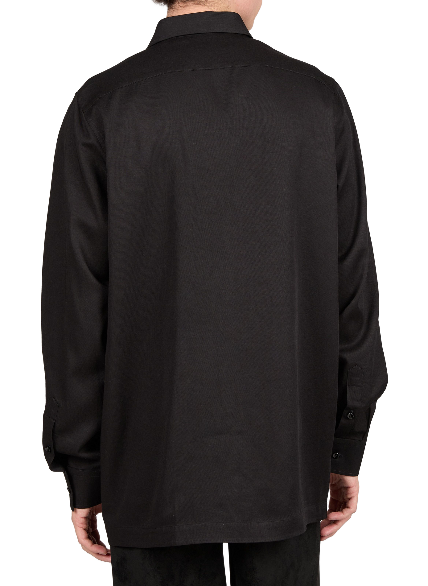 Straight classic collar shirt SEAN SUEN Black