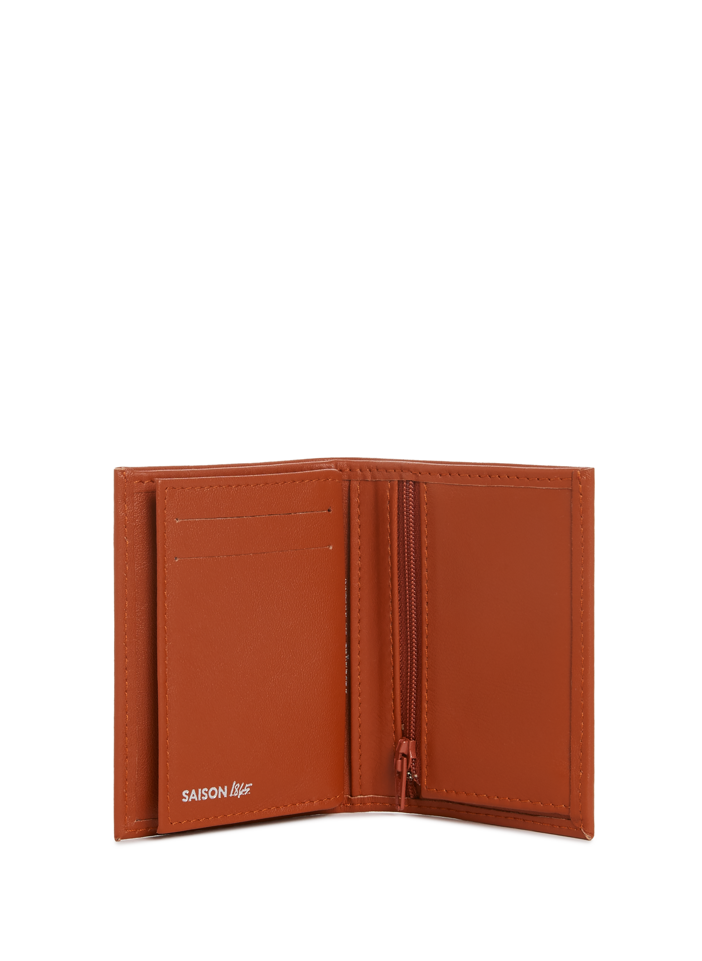 Porte-cartes en cuir Marron