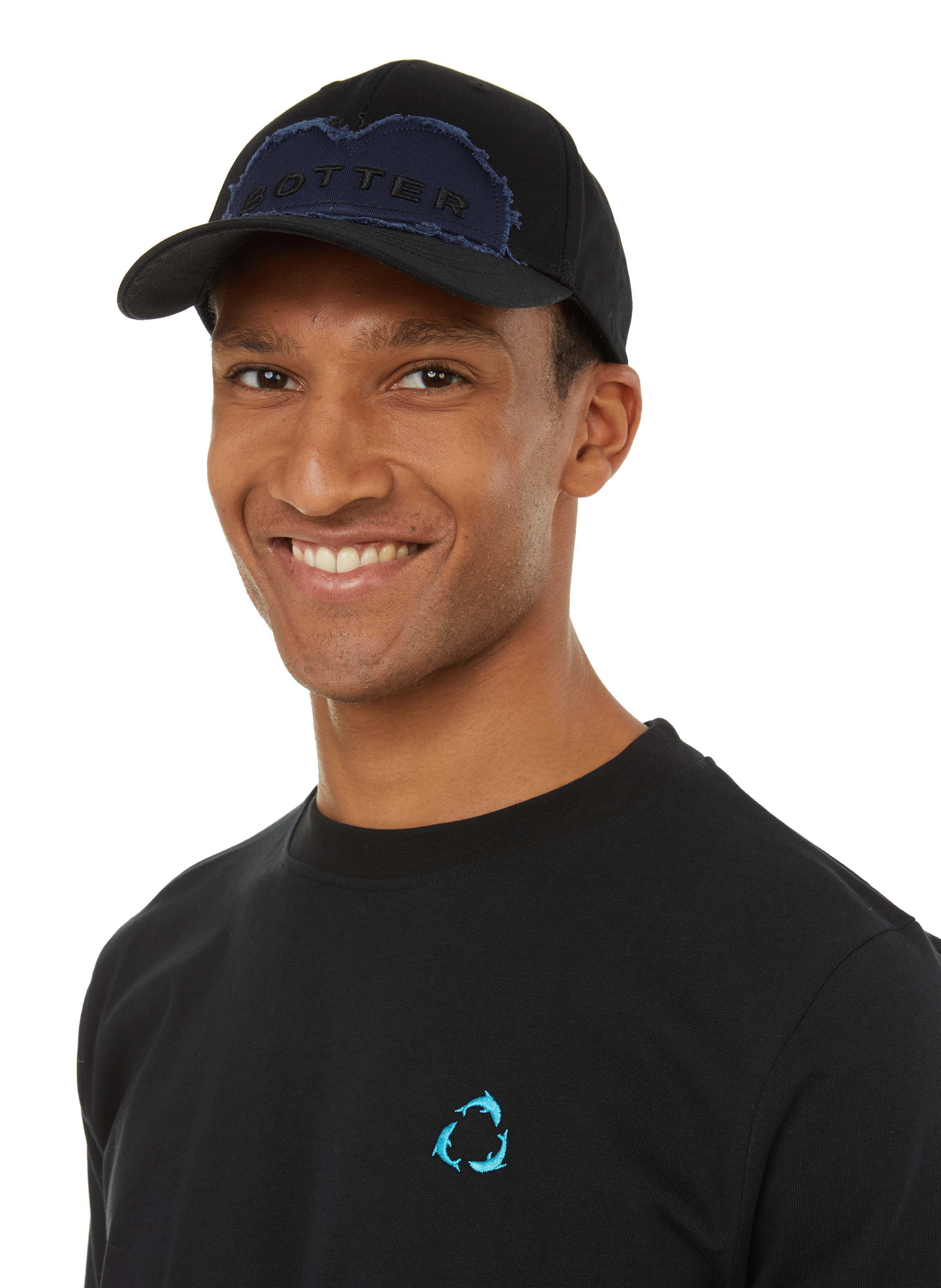 Cotton and lyocell T-shirt BOTTER Black