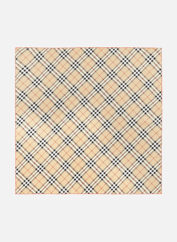 Silk check scarf BURBERRY Silk check scarf BURBERRY