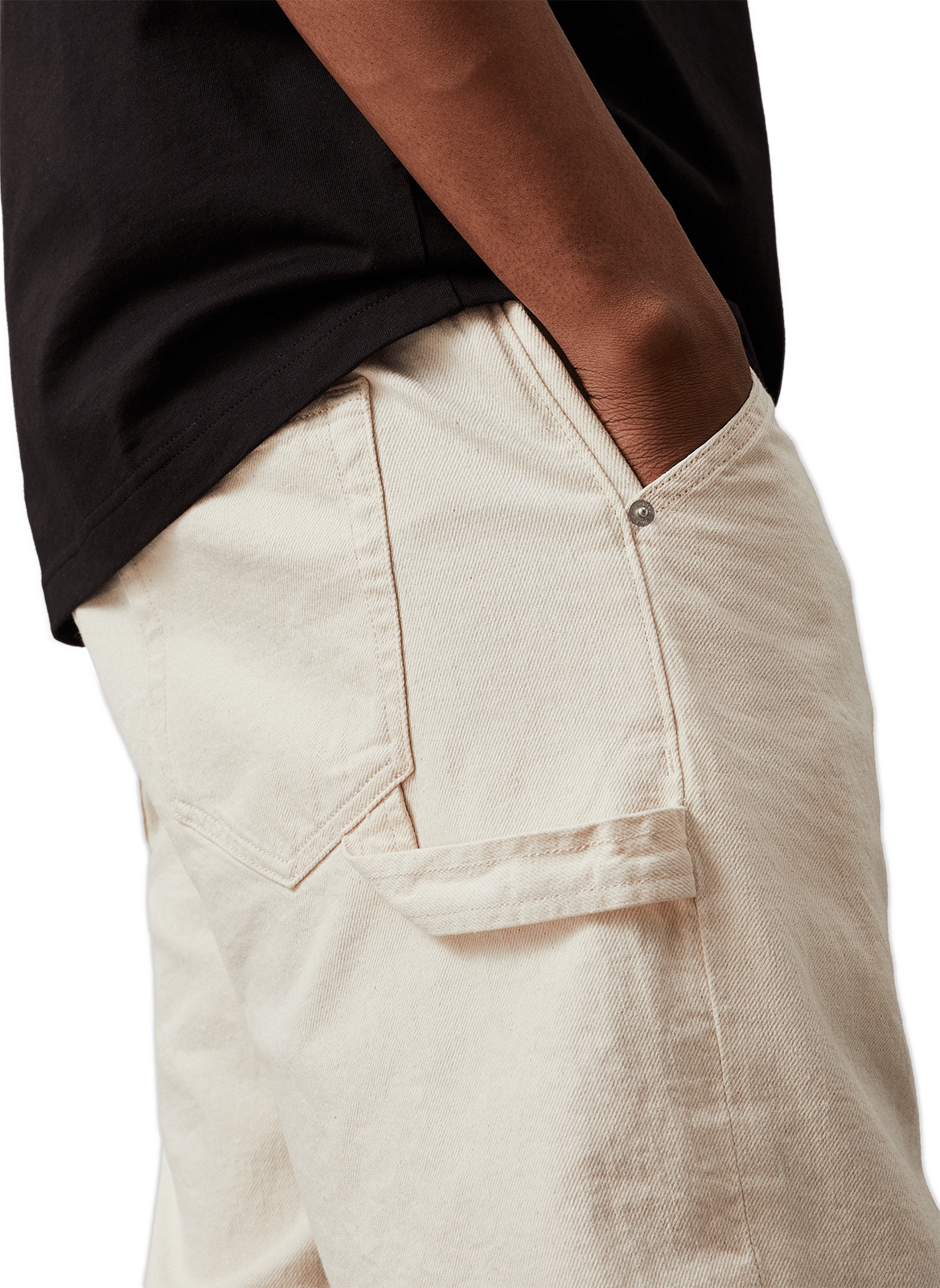 Jean Carpenter droit  CALVIN KLEIN Blanc