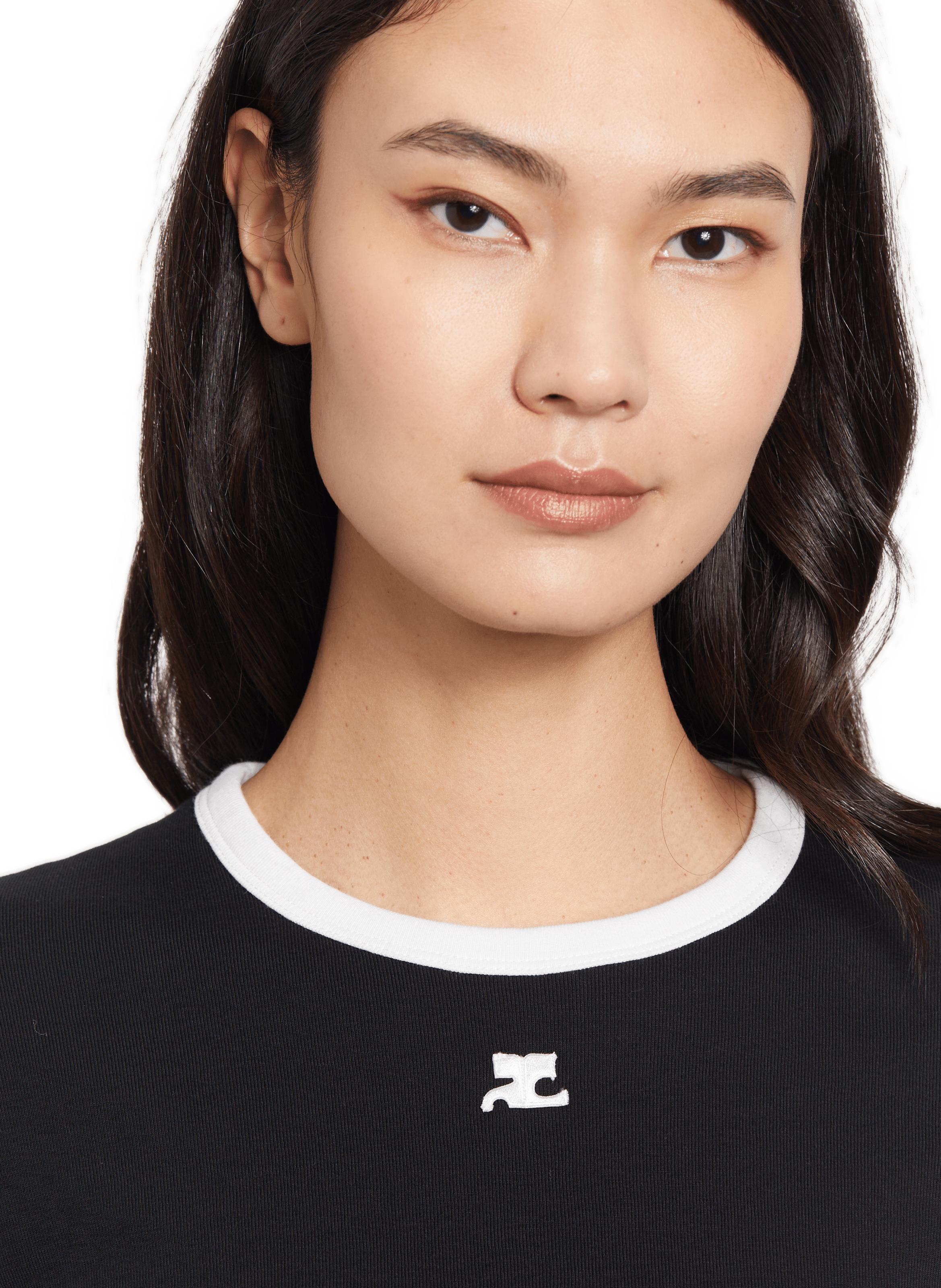 Cotton T-shirt COURRÈGES Black