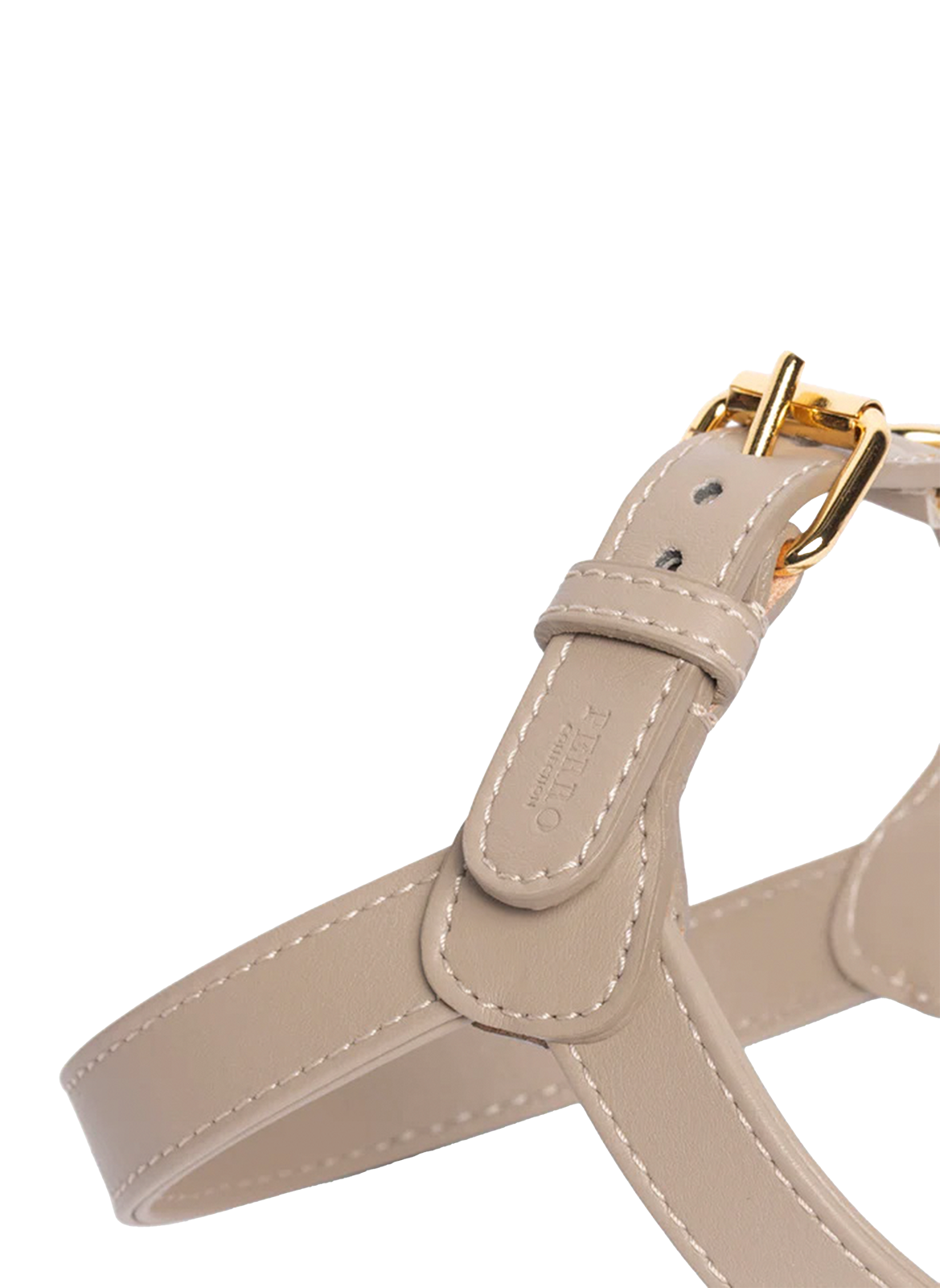 Leather Harness S+ PERRO COLLECTION Beige
