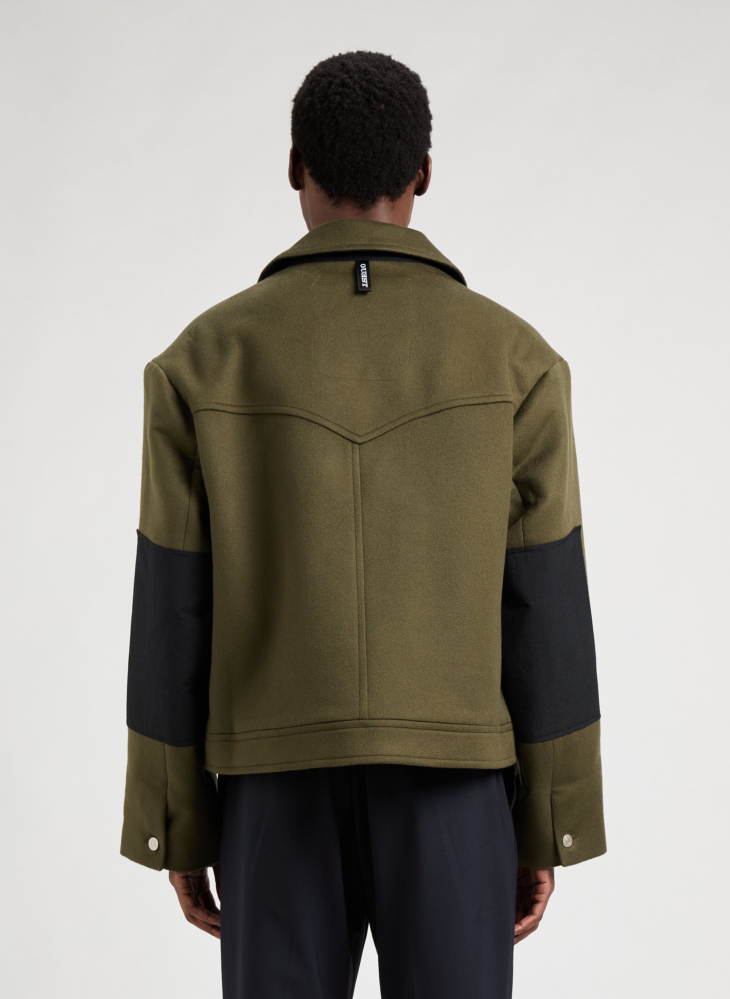 Veste en laine Western OUEST PARIS Groen