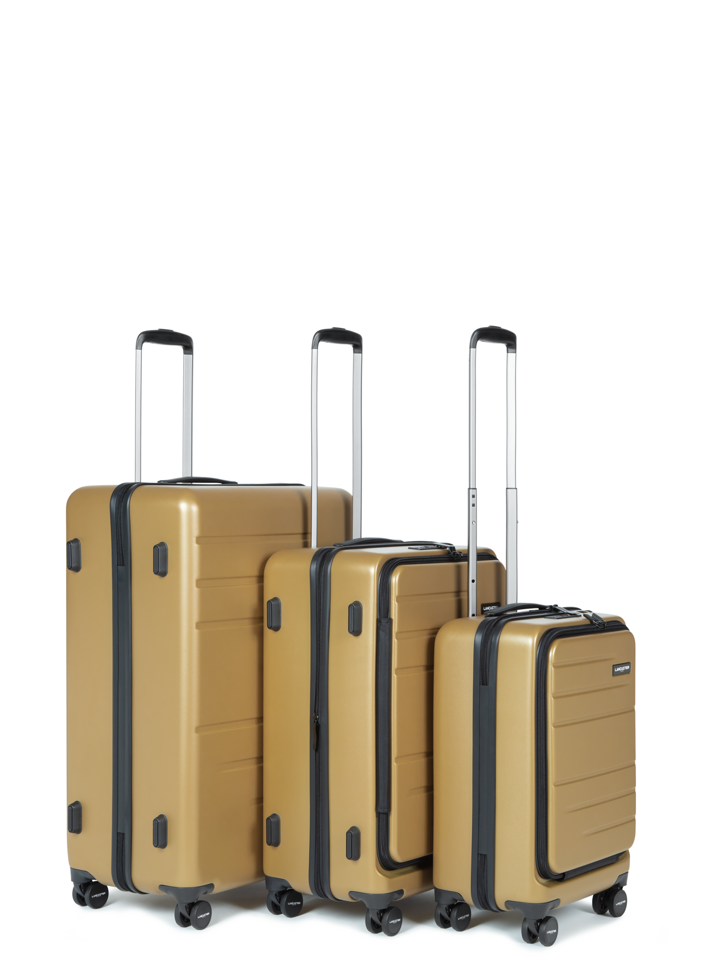 LANCASTER Set de 3 valises cdg - bagages Doré