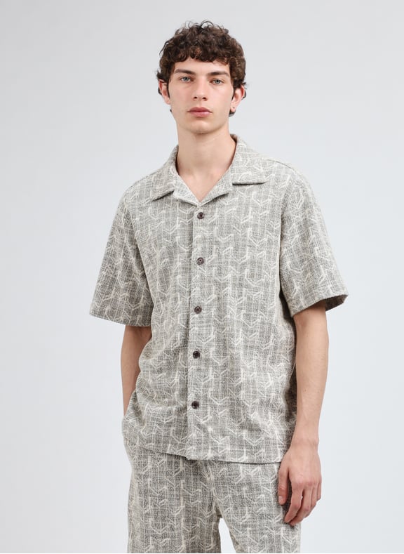 Textured shirt Beige by NN.07 NN.07 Textured shirt Beige