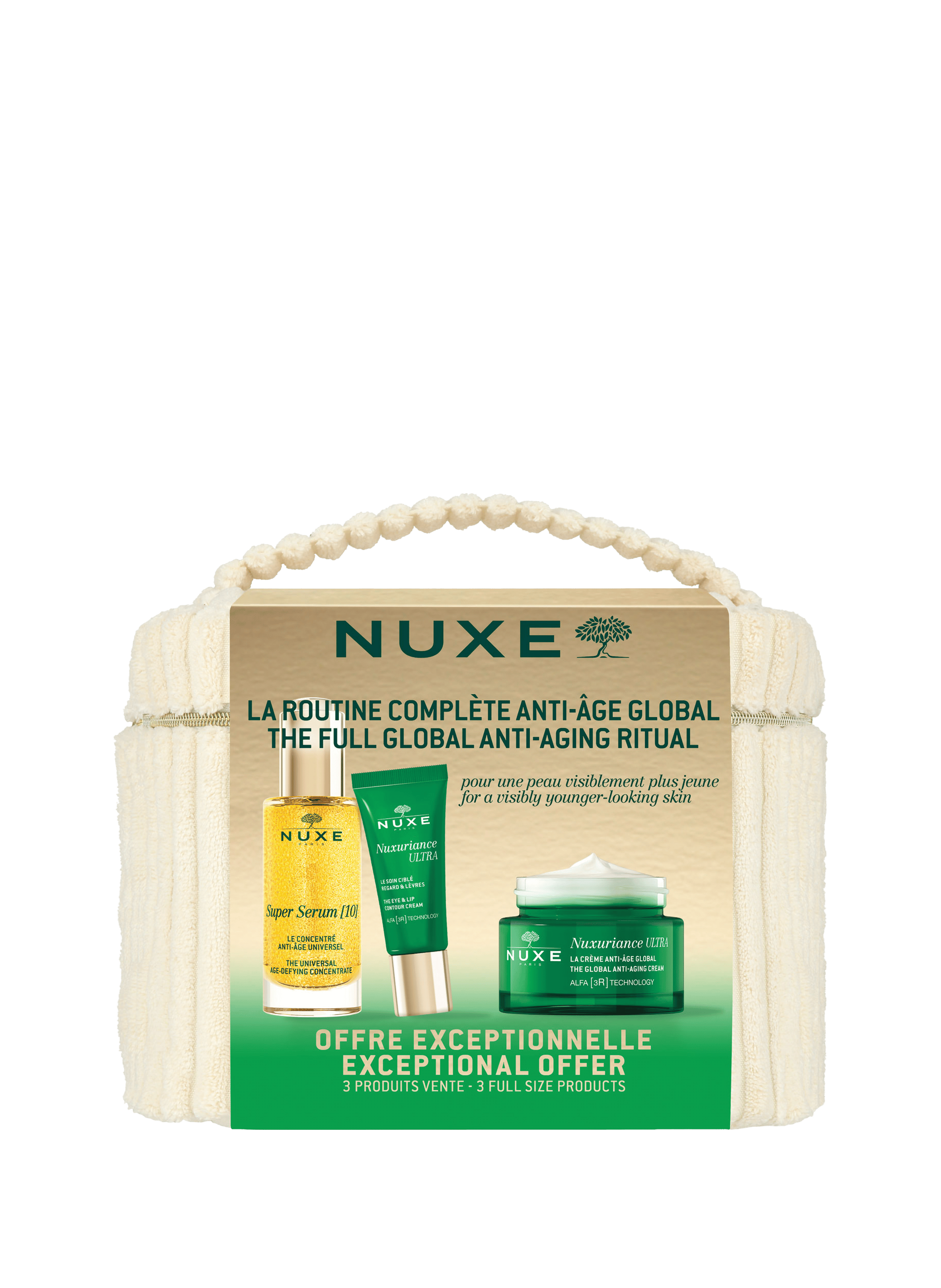 Volledige anti-aging globale schoonheidsroutine NUXE No color