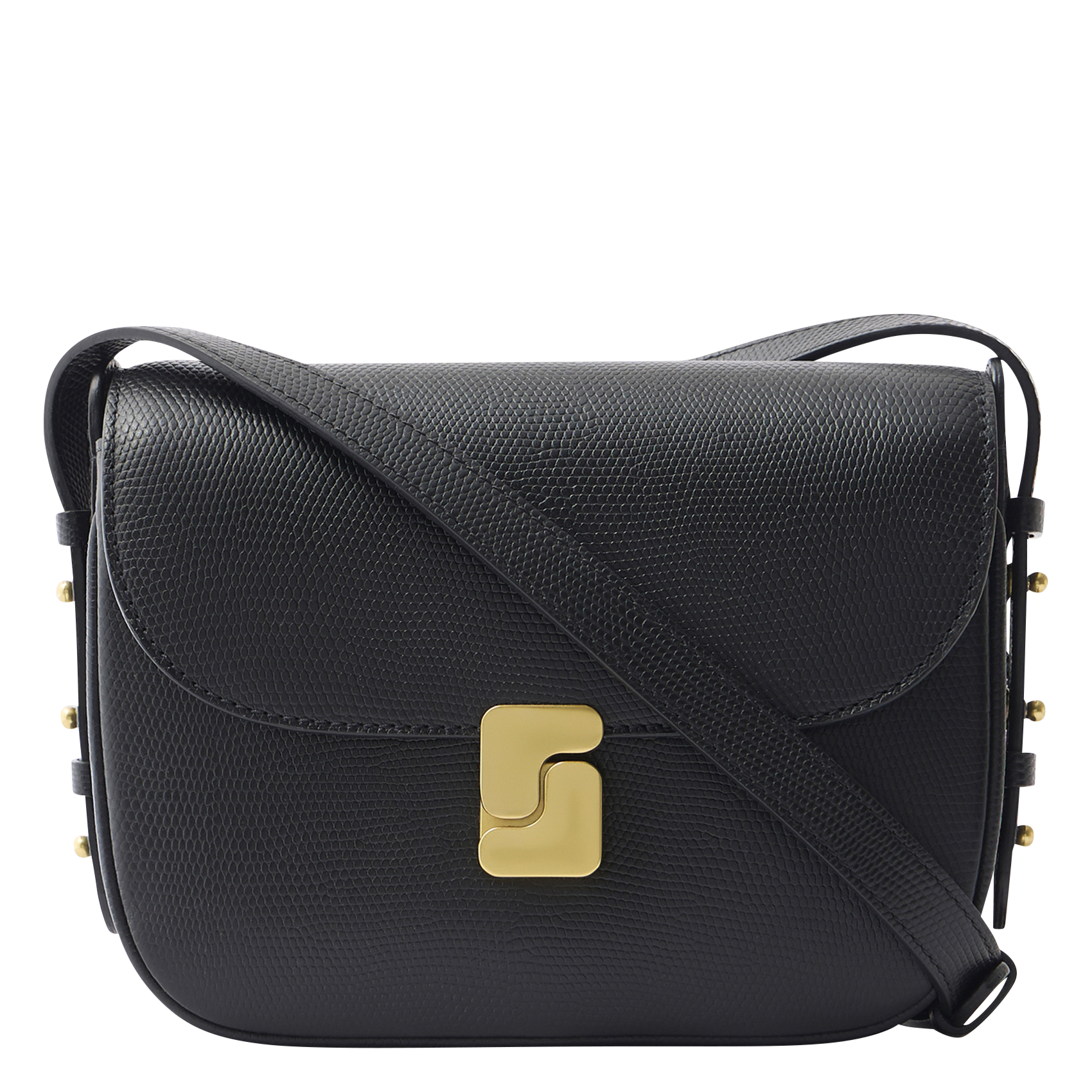 Sac bandoulière en cuir bellissima mini SOEUR Noir