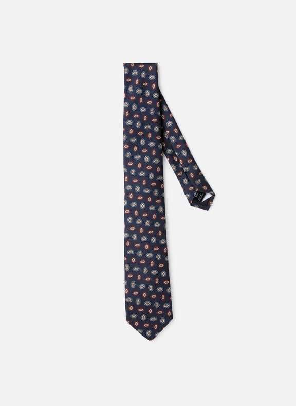 Silk tie with graphic pattern Multicolour by AU PRINTEMPS PARIS AU PRINTEMPS PARIS Silk tie with graphic pattern Multicolour