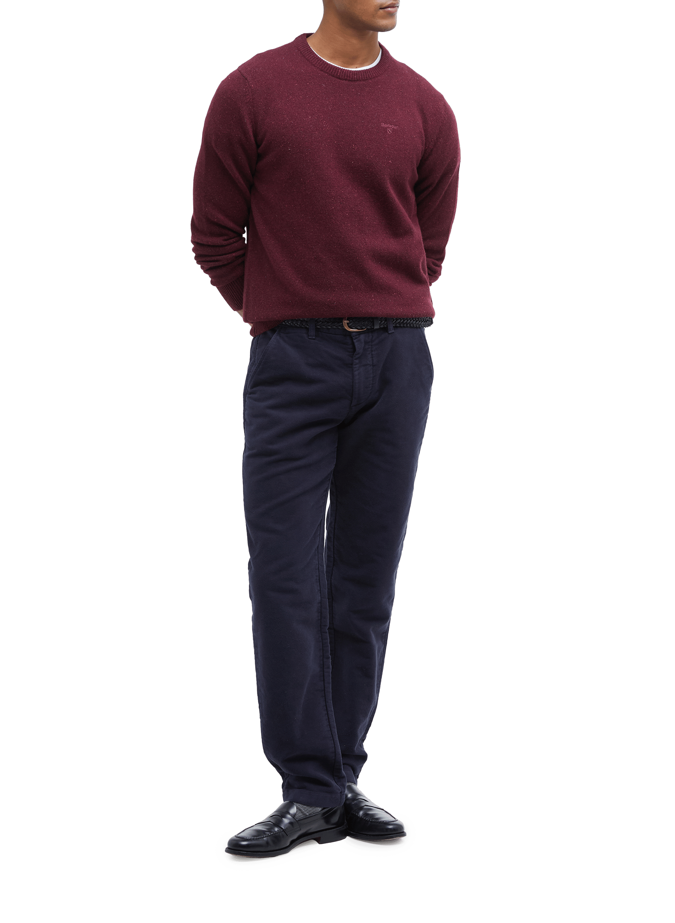 Pull droit  BARBOUR Orange