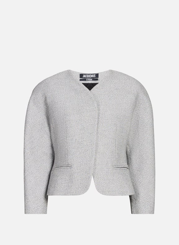 Fitted cropped jacket Grey by JACQUEMUS JACQUEMUS Fitted cropped jacket Grey