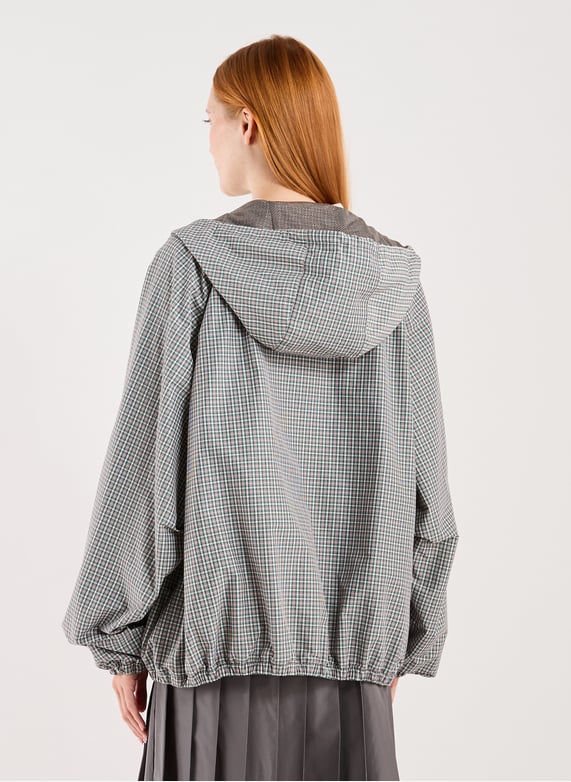 Blouson à carreaux | Gris by MIU MIU Blouson à carreaux Gris