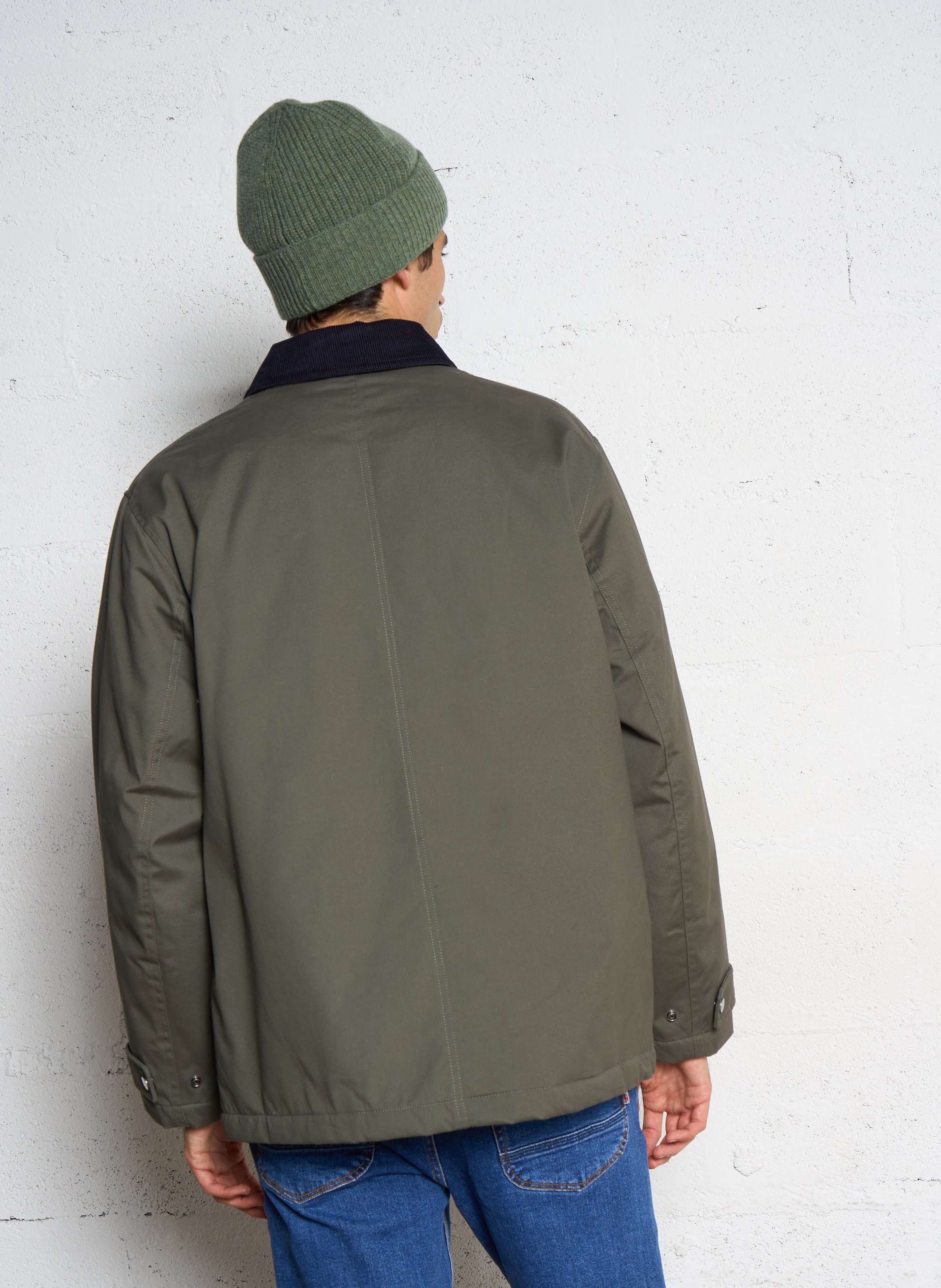 Manteau col classique en coton ARMOR-LUX Kaki