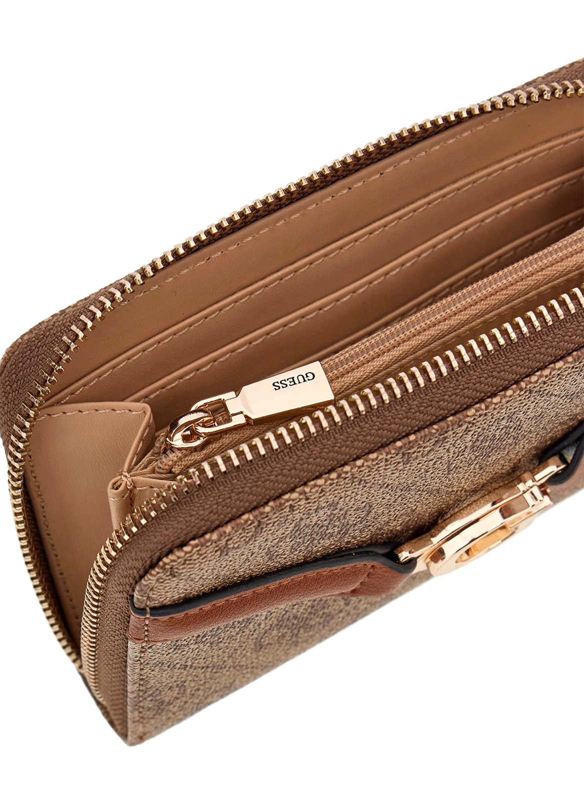 Dea logo wallet GUESS Brown