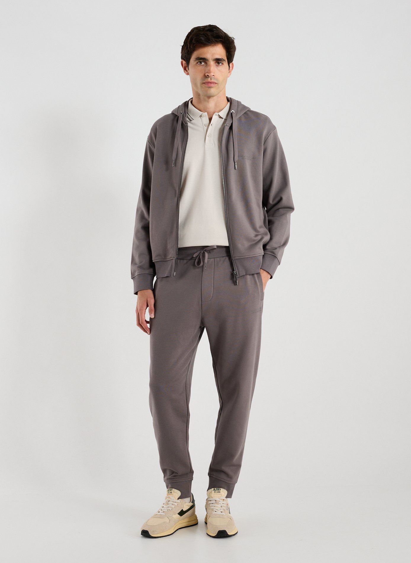 Cotton Hooded Sweatshirt ARMANI EXCHANGE Brown