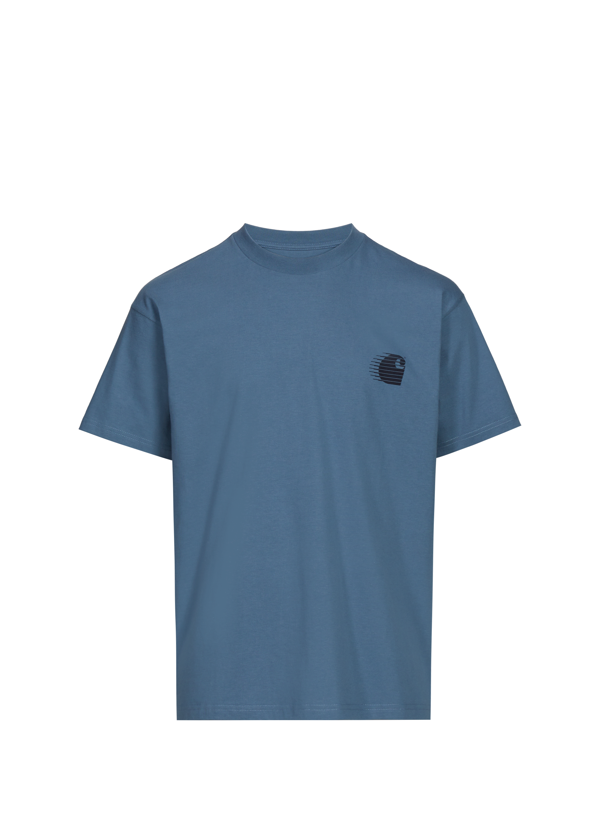 CARHARTT WIP T-shirt imprimé à col rond en coton Blue