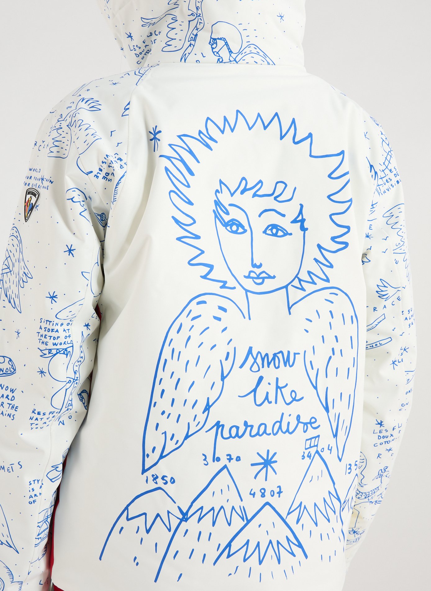 Short printed quilted jacket ROSSIGNOL Multicolour