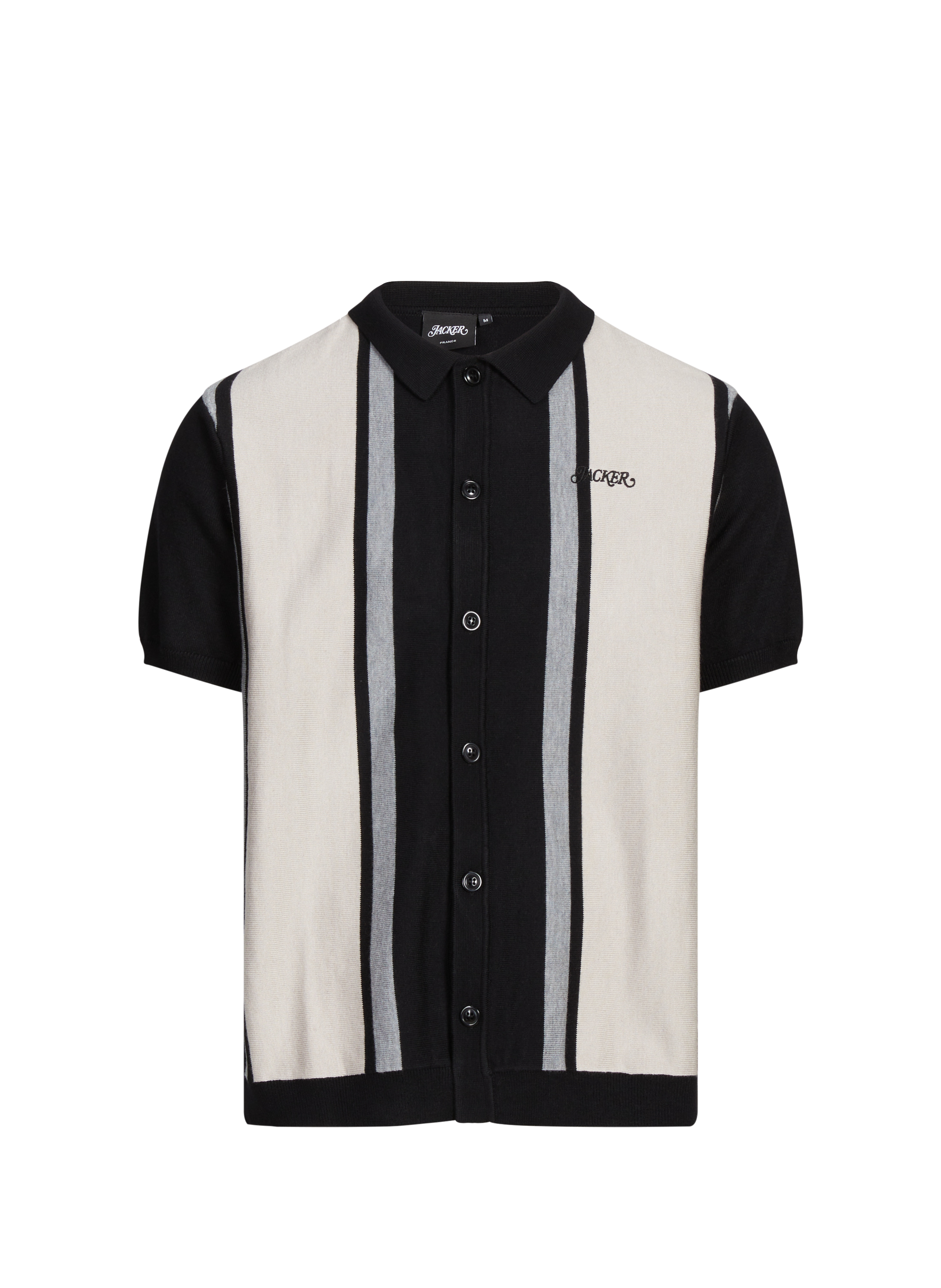 JACKER. Polo à boutons  Noir