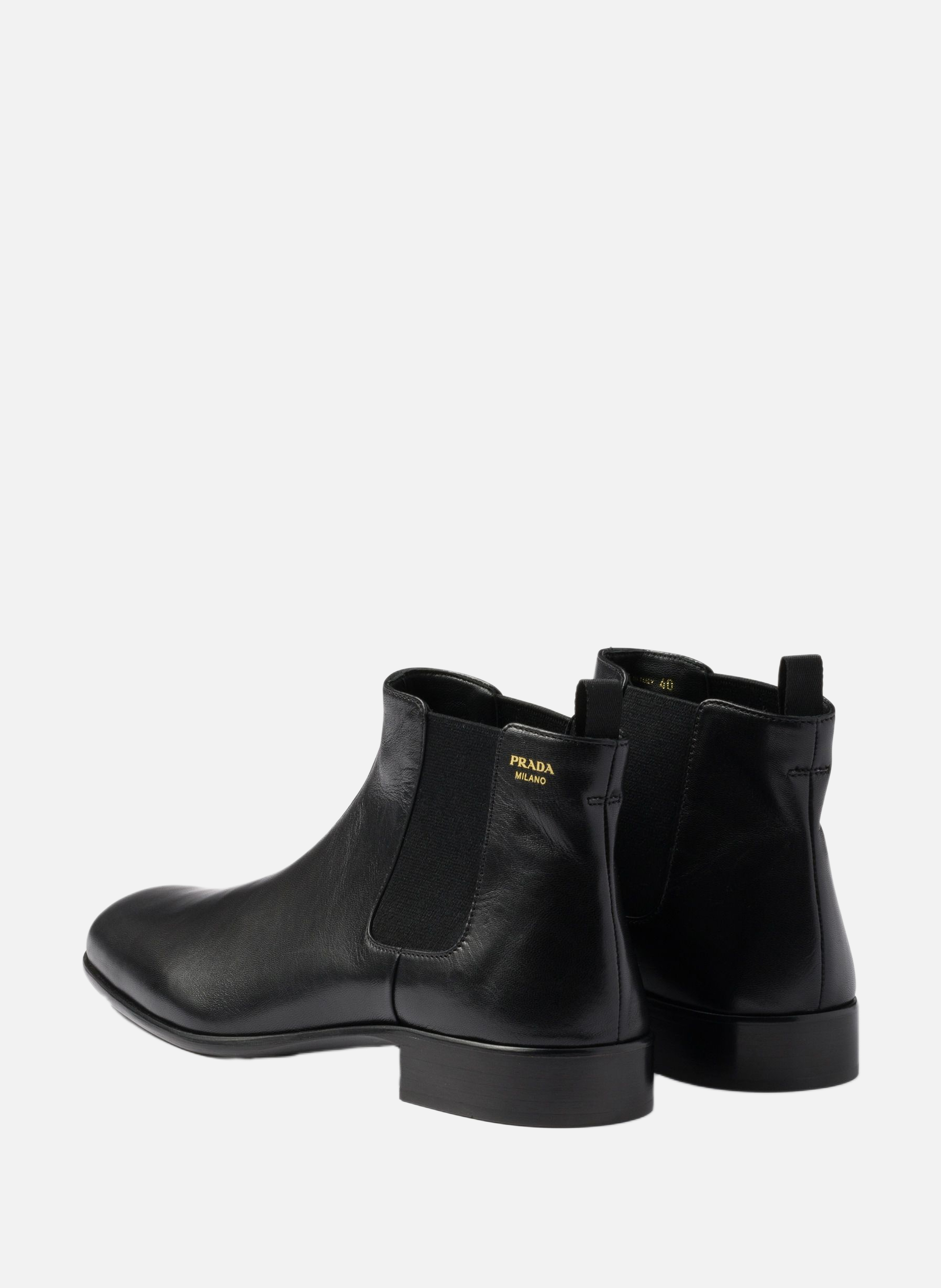 Bottines en cuir PRADA Noir