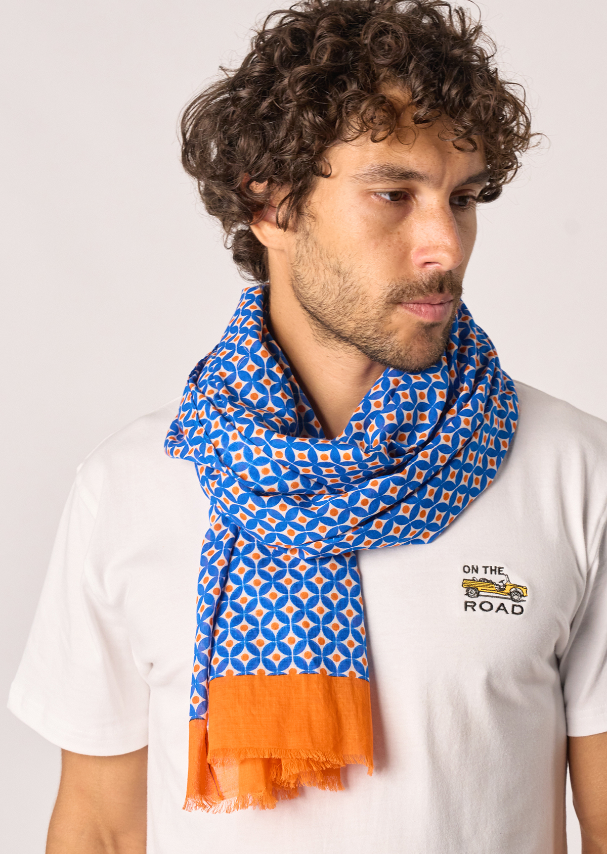 Foulard en coton biologique BILLYBELT Bleu