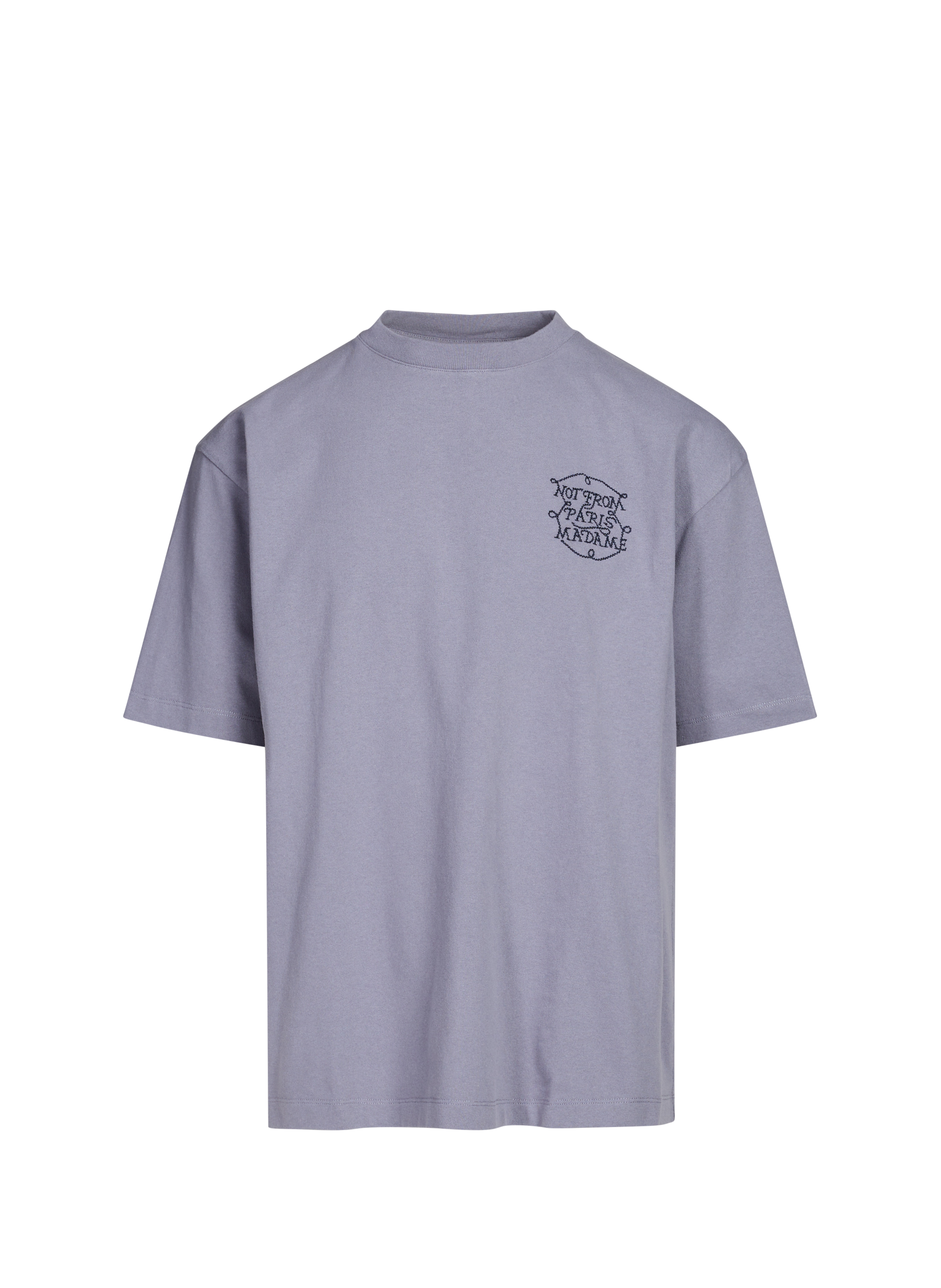 DROLE DE MONSIEUR The Tresses Slogan T-shirt Blue