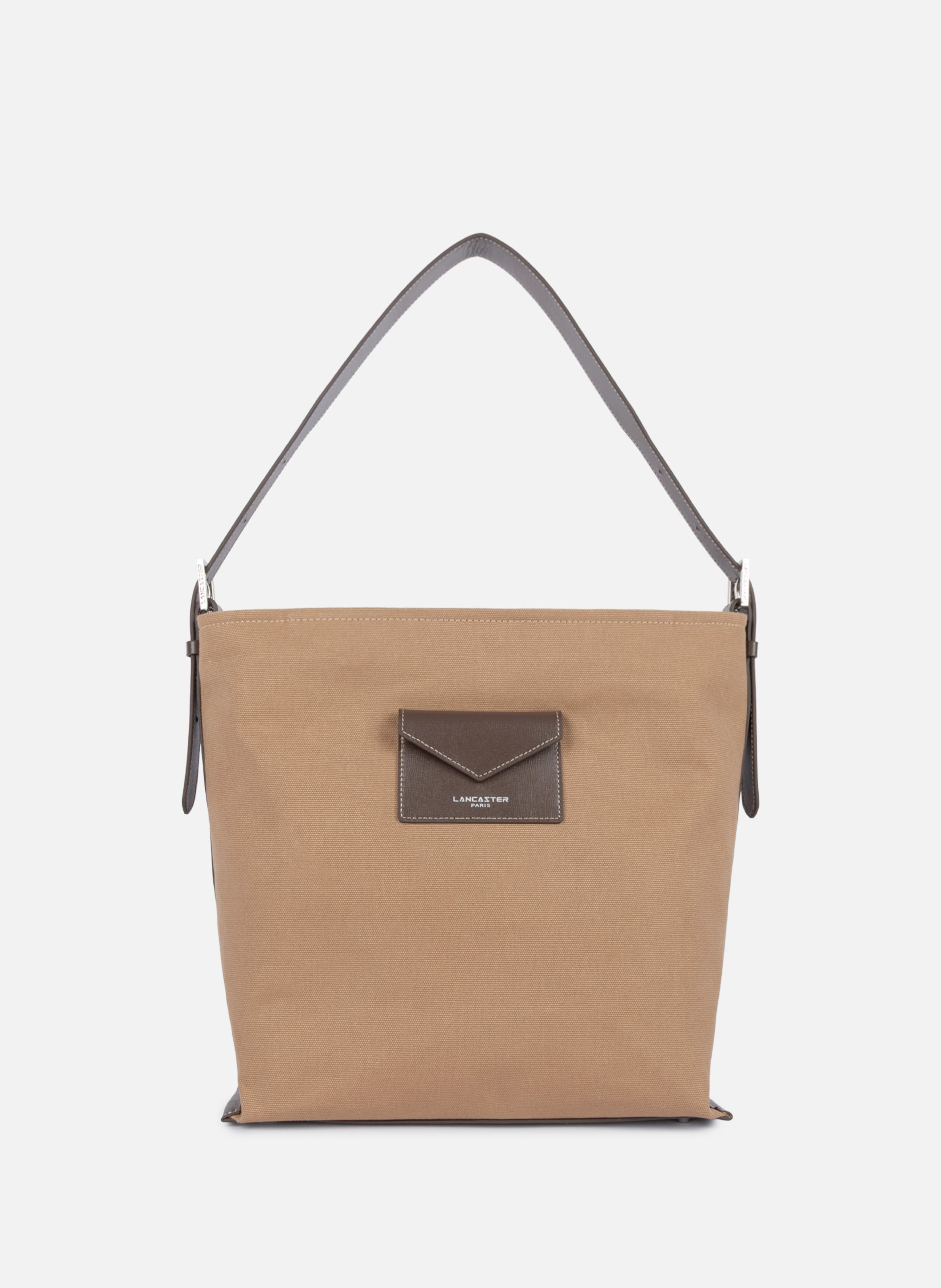 Grand sac seau - canvas kba LANCASTER Marron