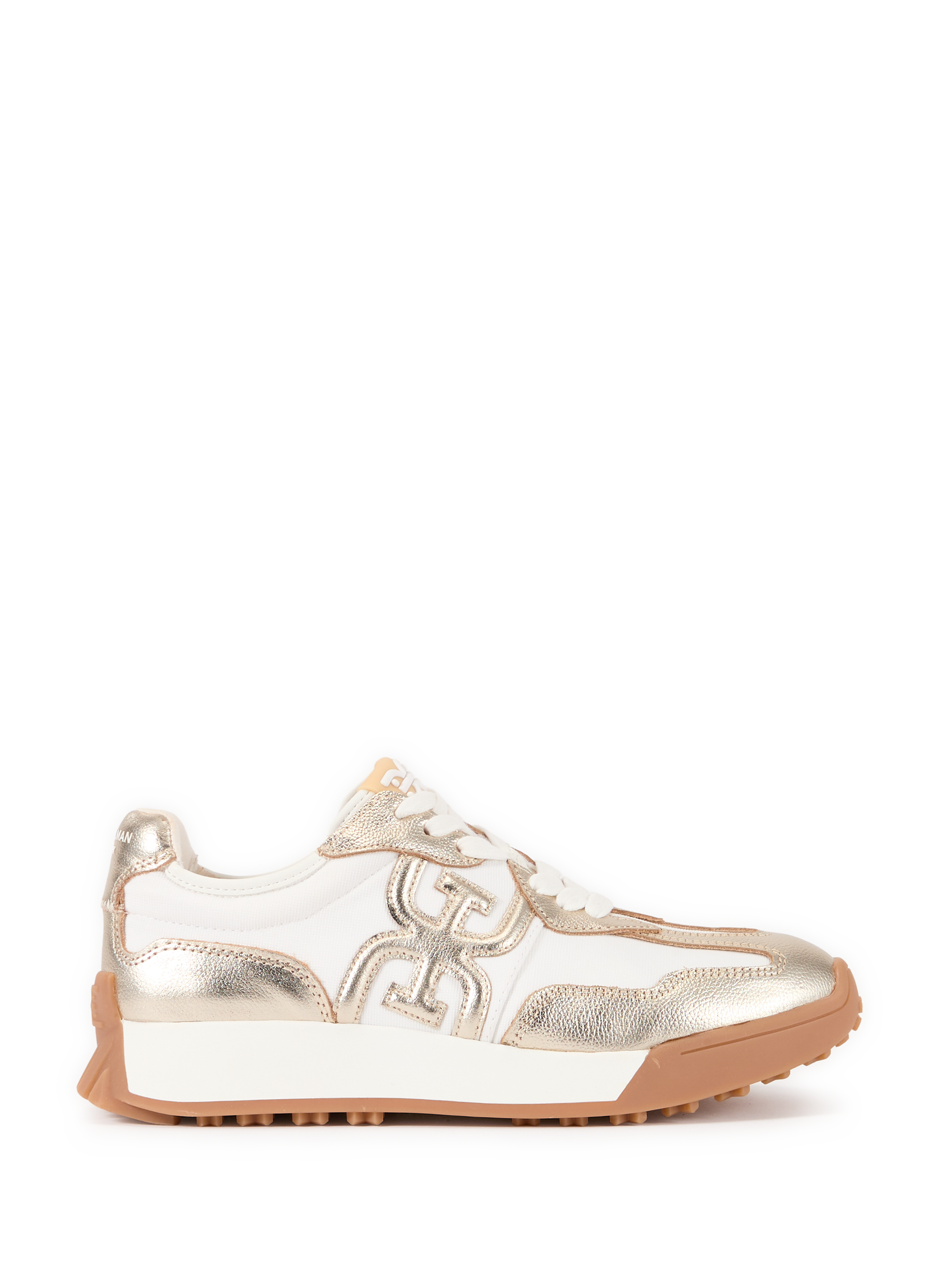 Sneakers Langley 3 in cow leather SAM EDELMAN Golden