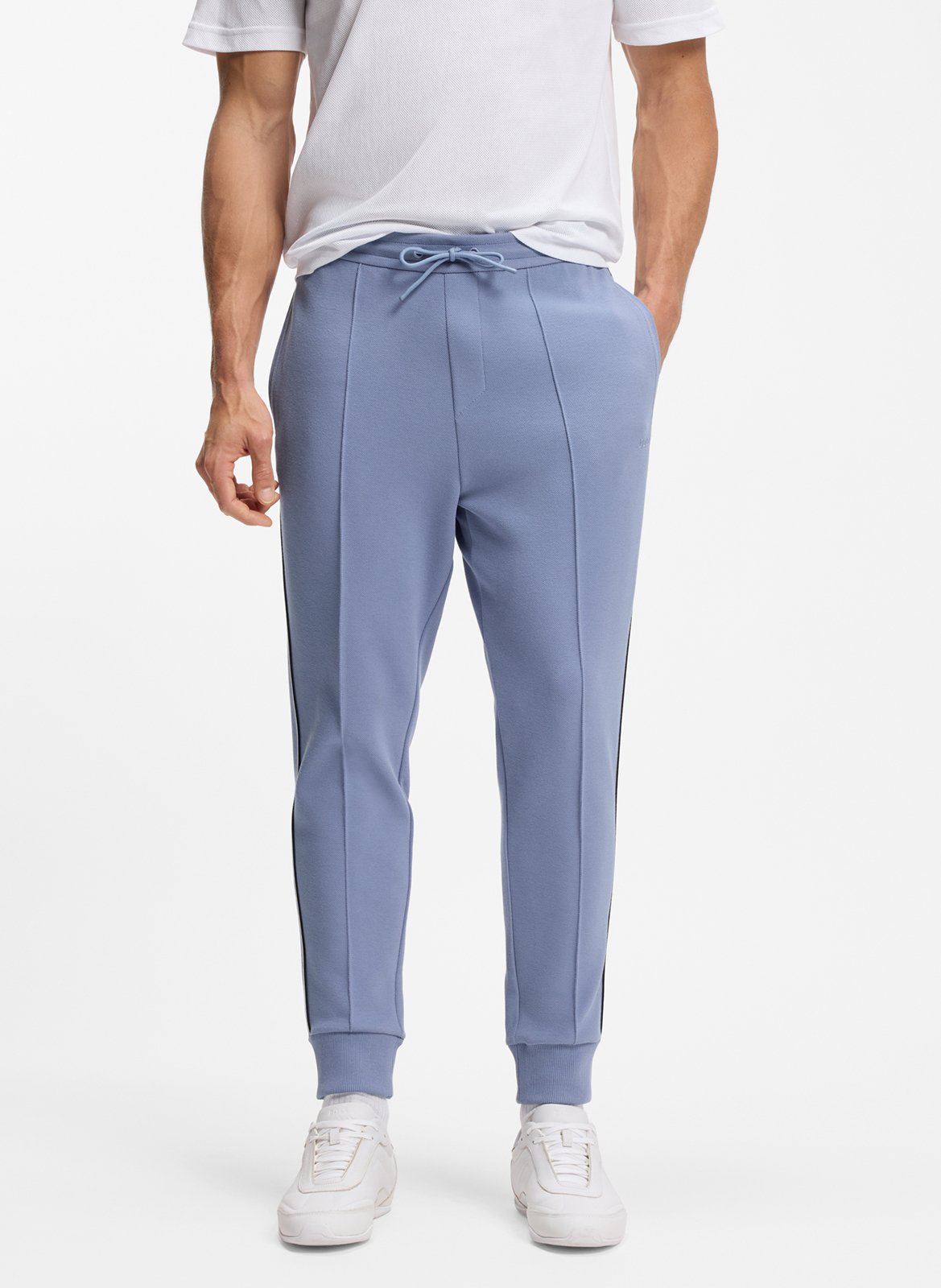 Jogging en coton mélangé BOSS Bleu