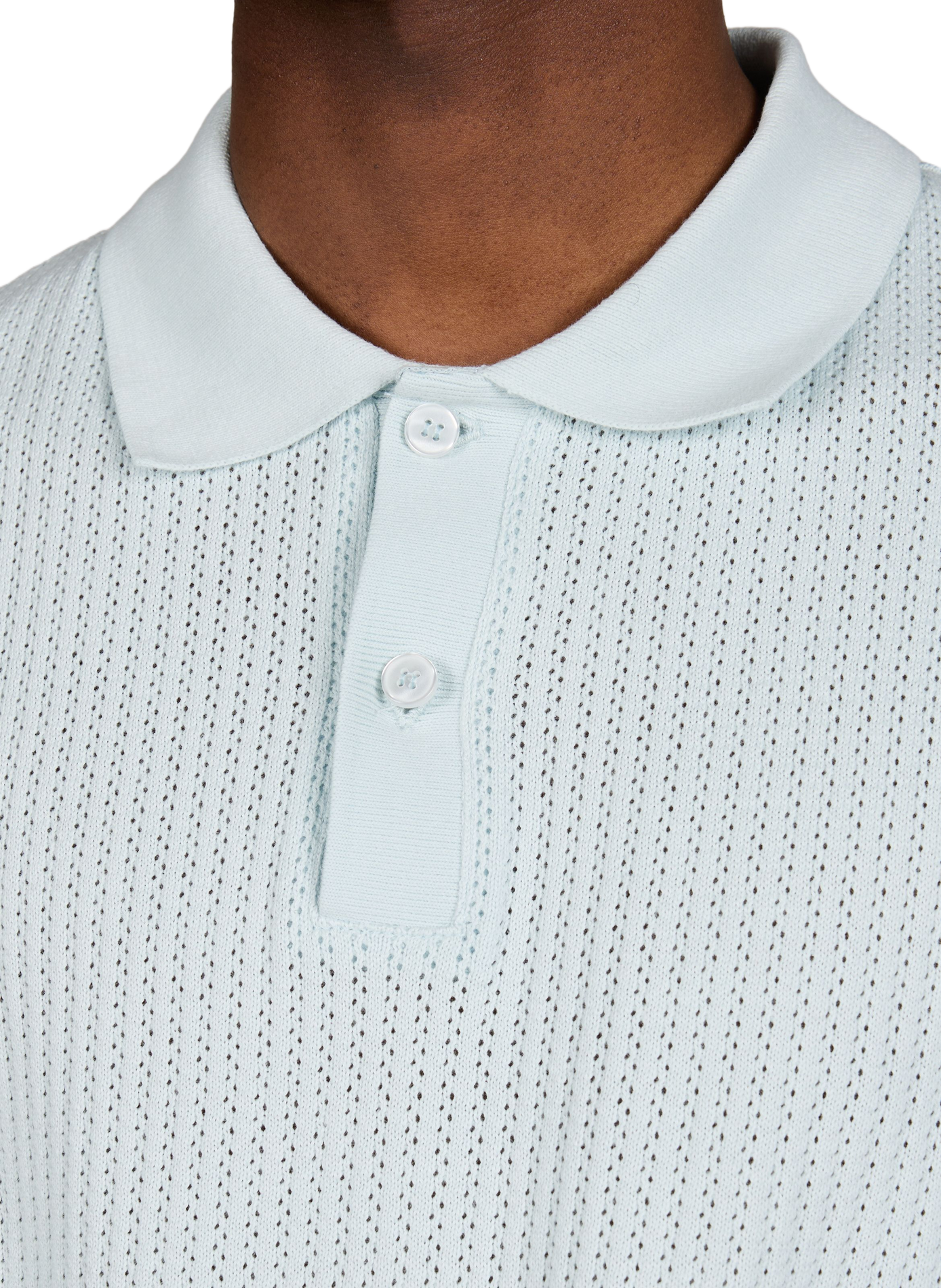 Polo droit côtelé en coton bio  SAMSOE SAMSOE Bleu