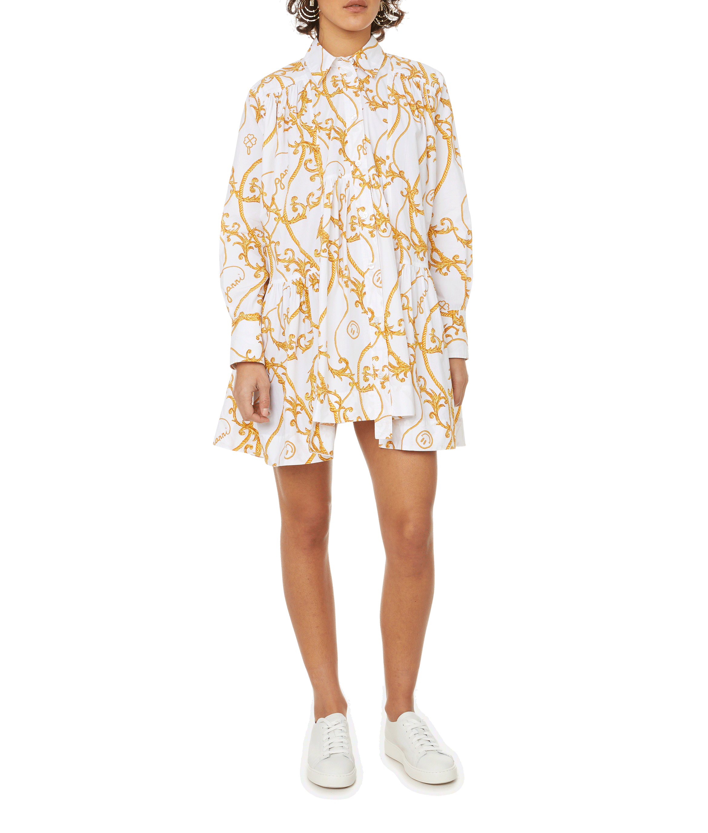 Orecchini ad arco con cristalli ROSANTICA Dorato