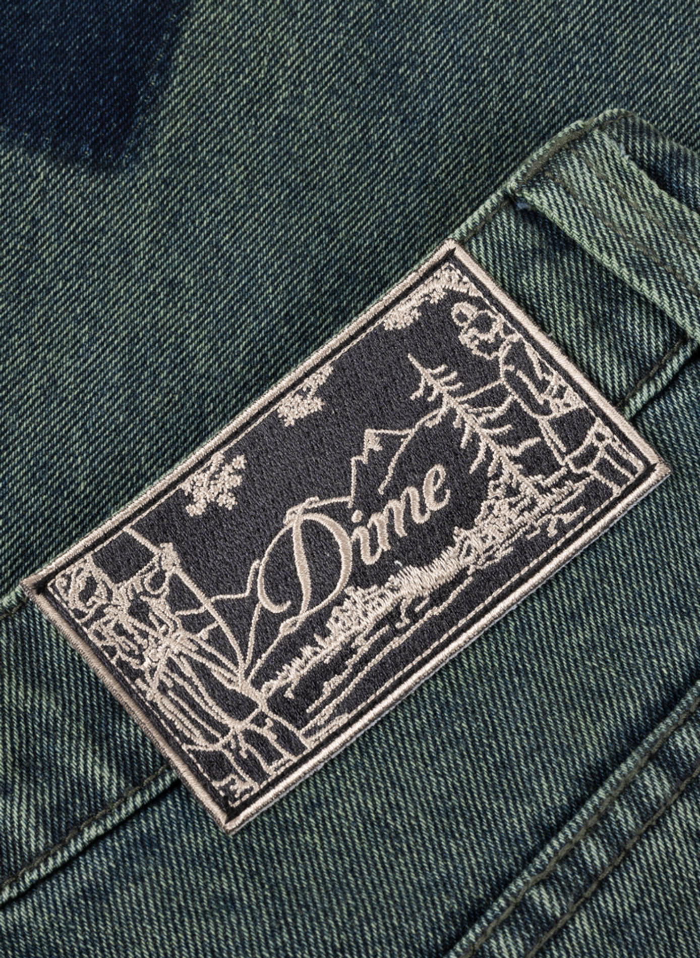 Wide-leg cotton jeans DIME Blue